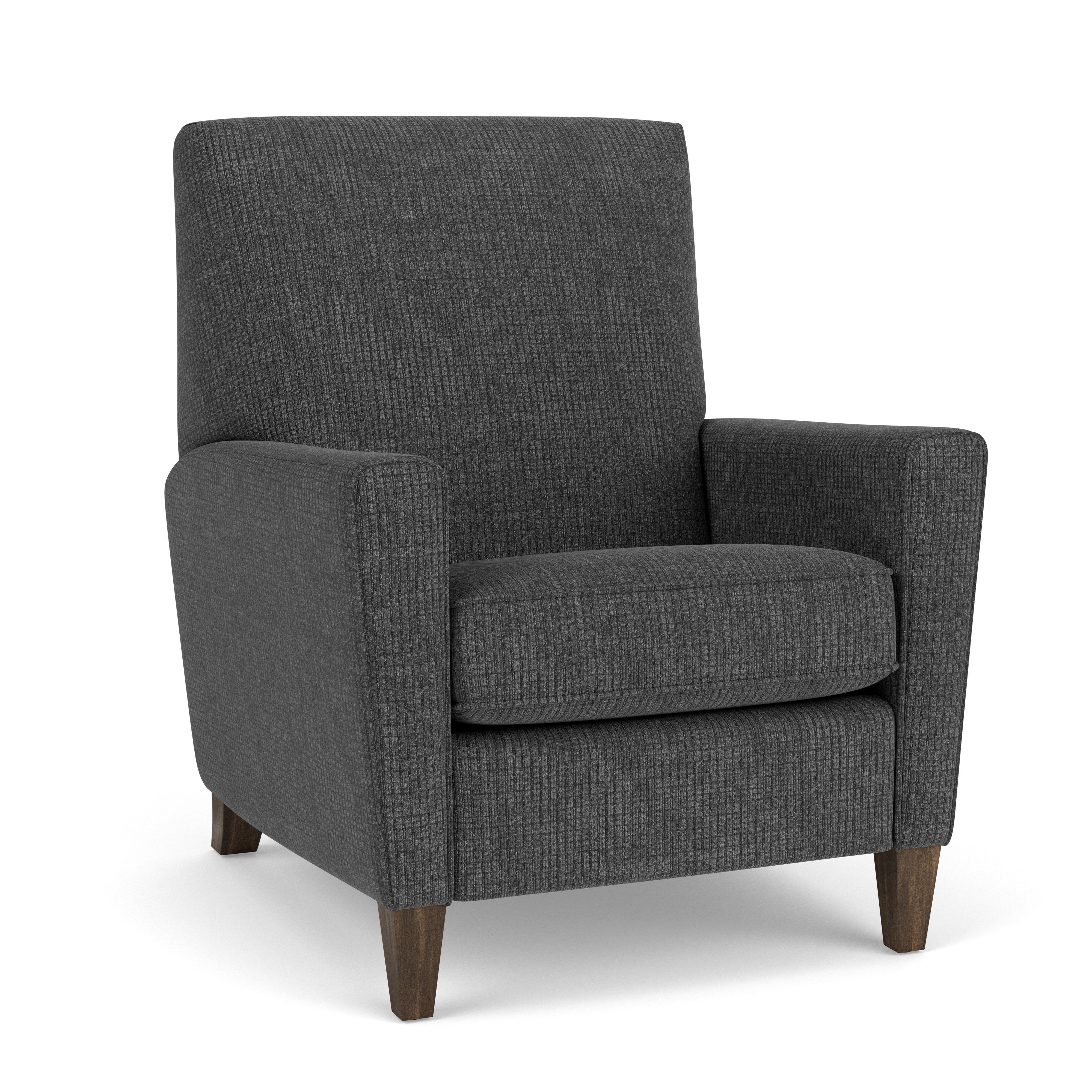 Digby - Fabric High-Leg Recliner, dark gray