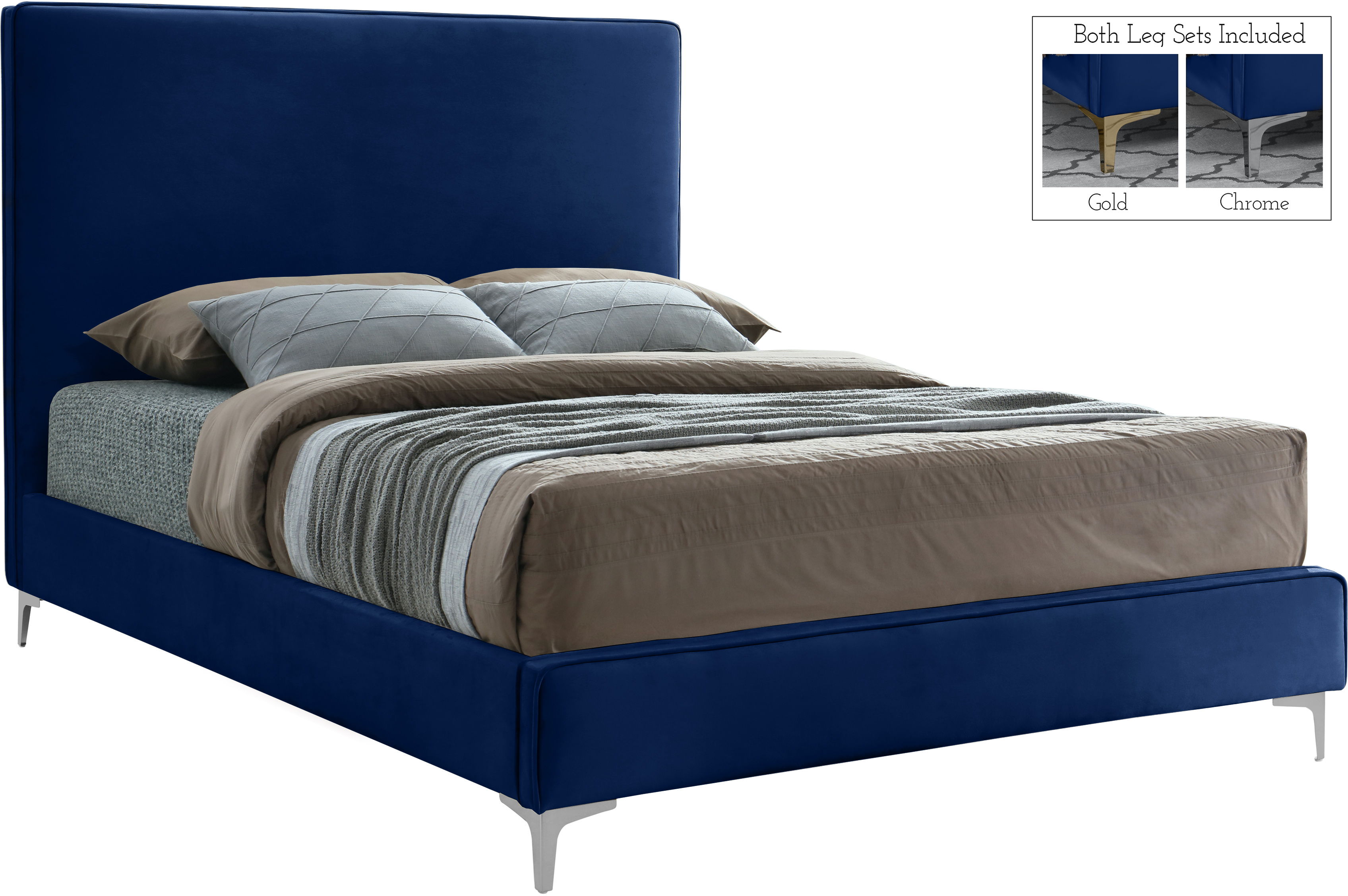 Geri - Queen Bed - Navy