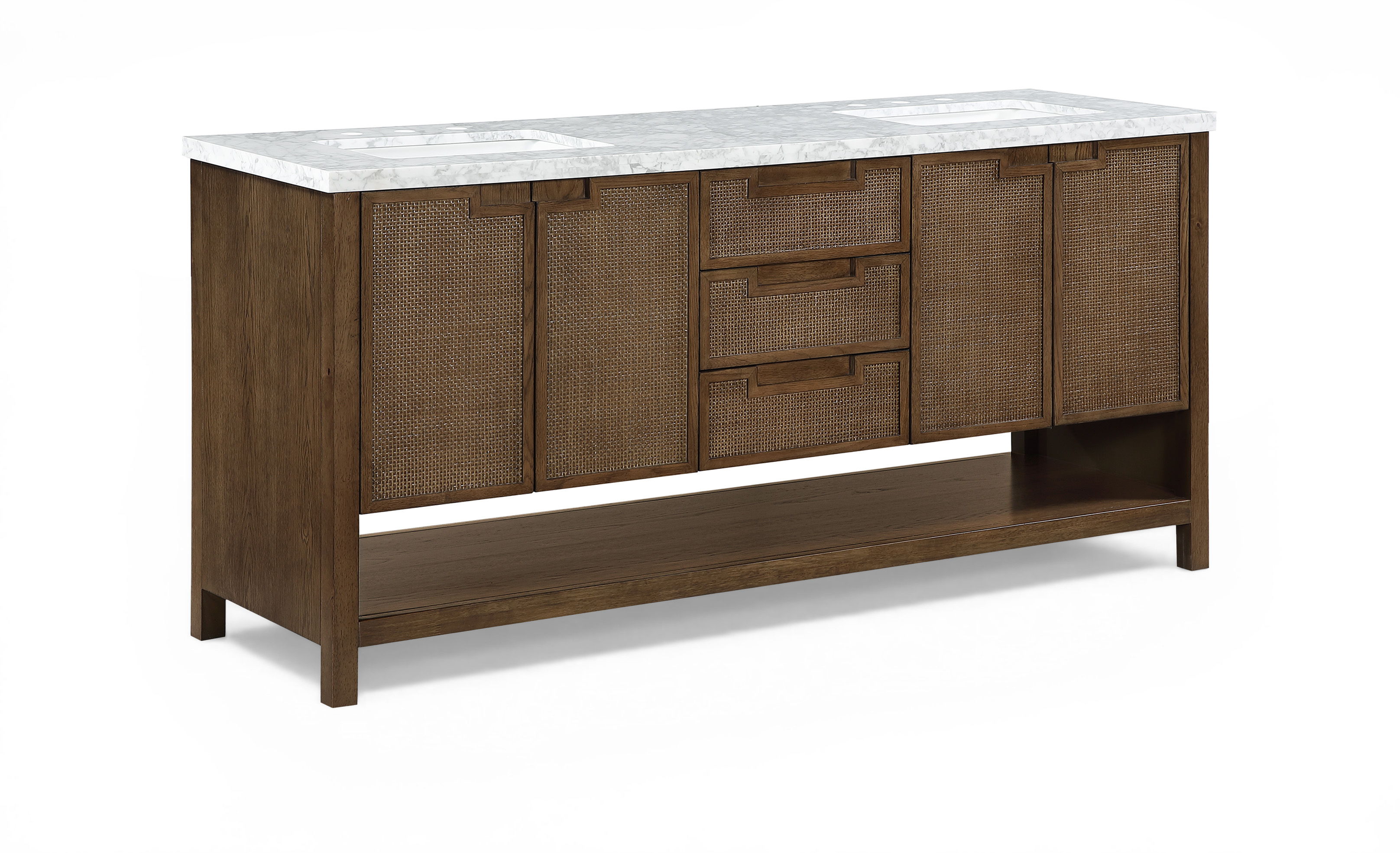 Soren - 72'' Bathroom Vanity - Brown / Gray