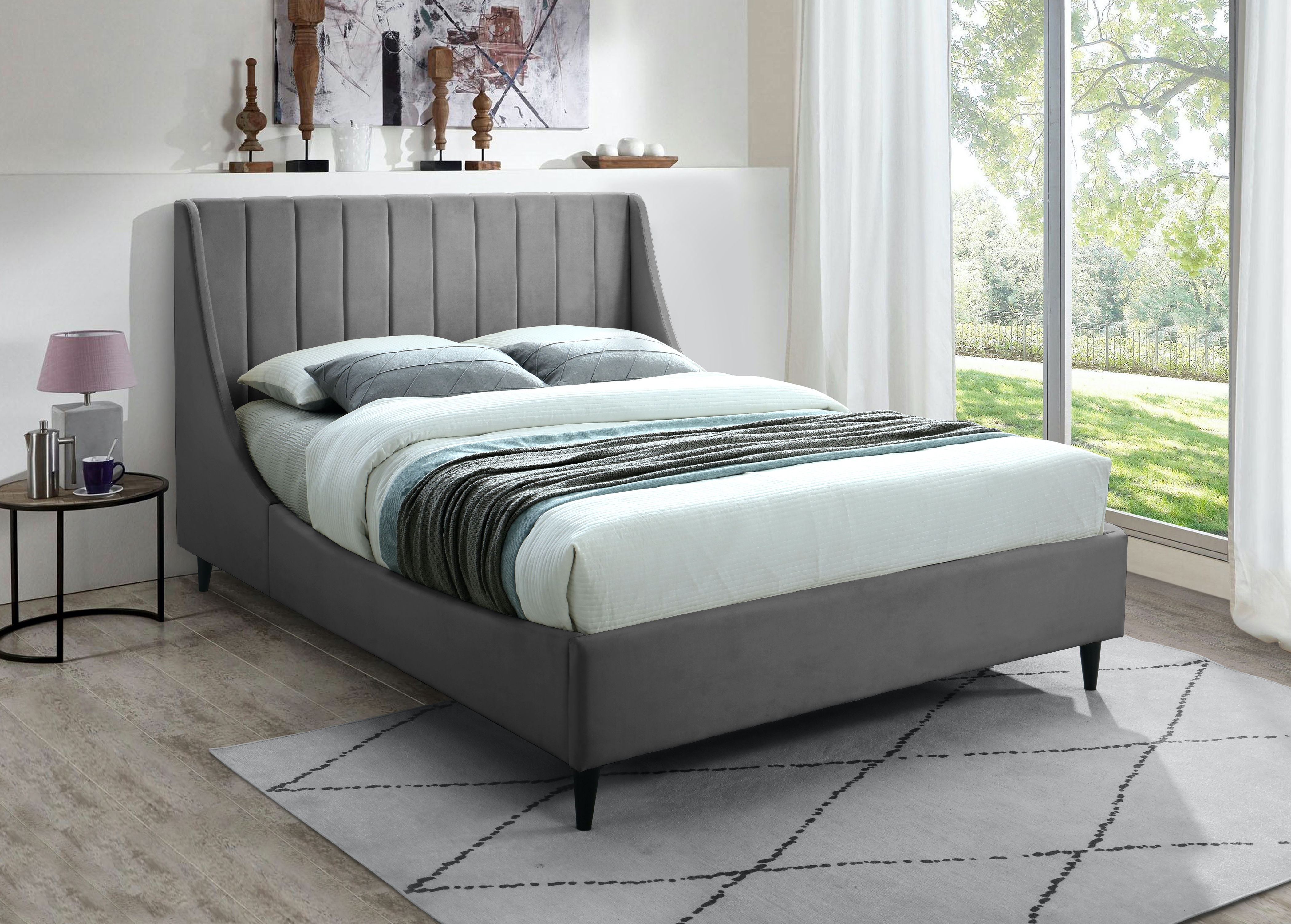 Eva - Full Bed - Gray