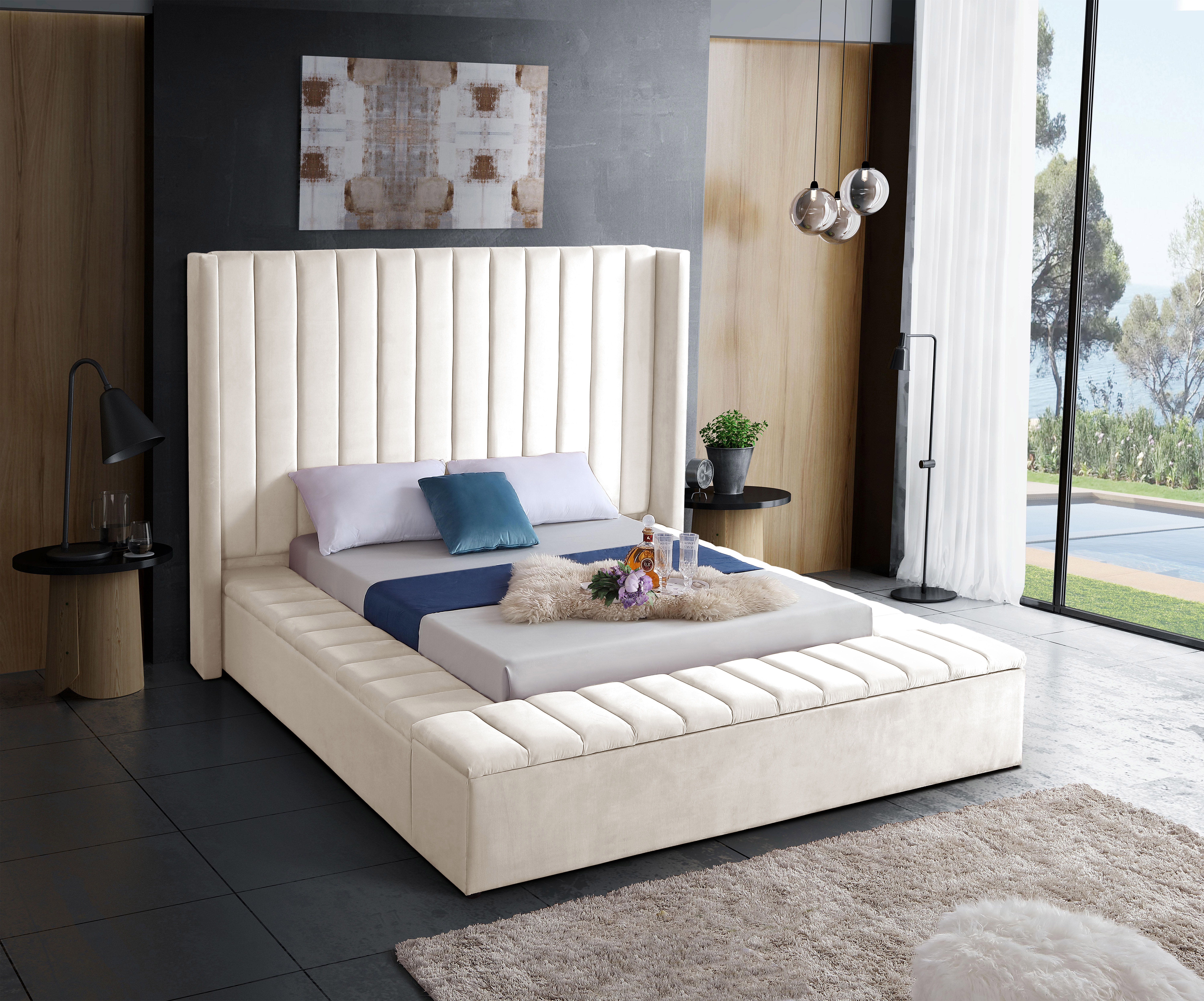 Kiki - Queen Bed - Cream