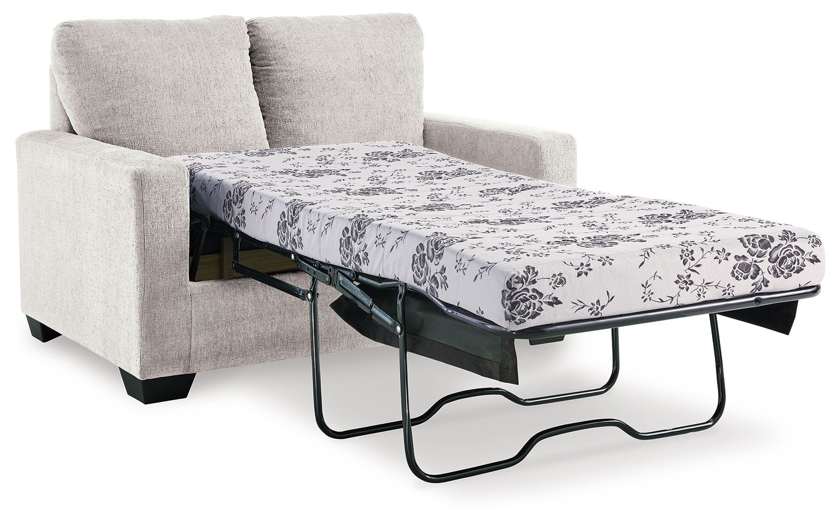 Ashley Furniture Rannis - Twin Sofa Sleeper - Snow - Image 4
