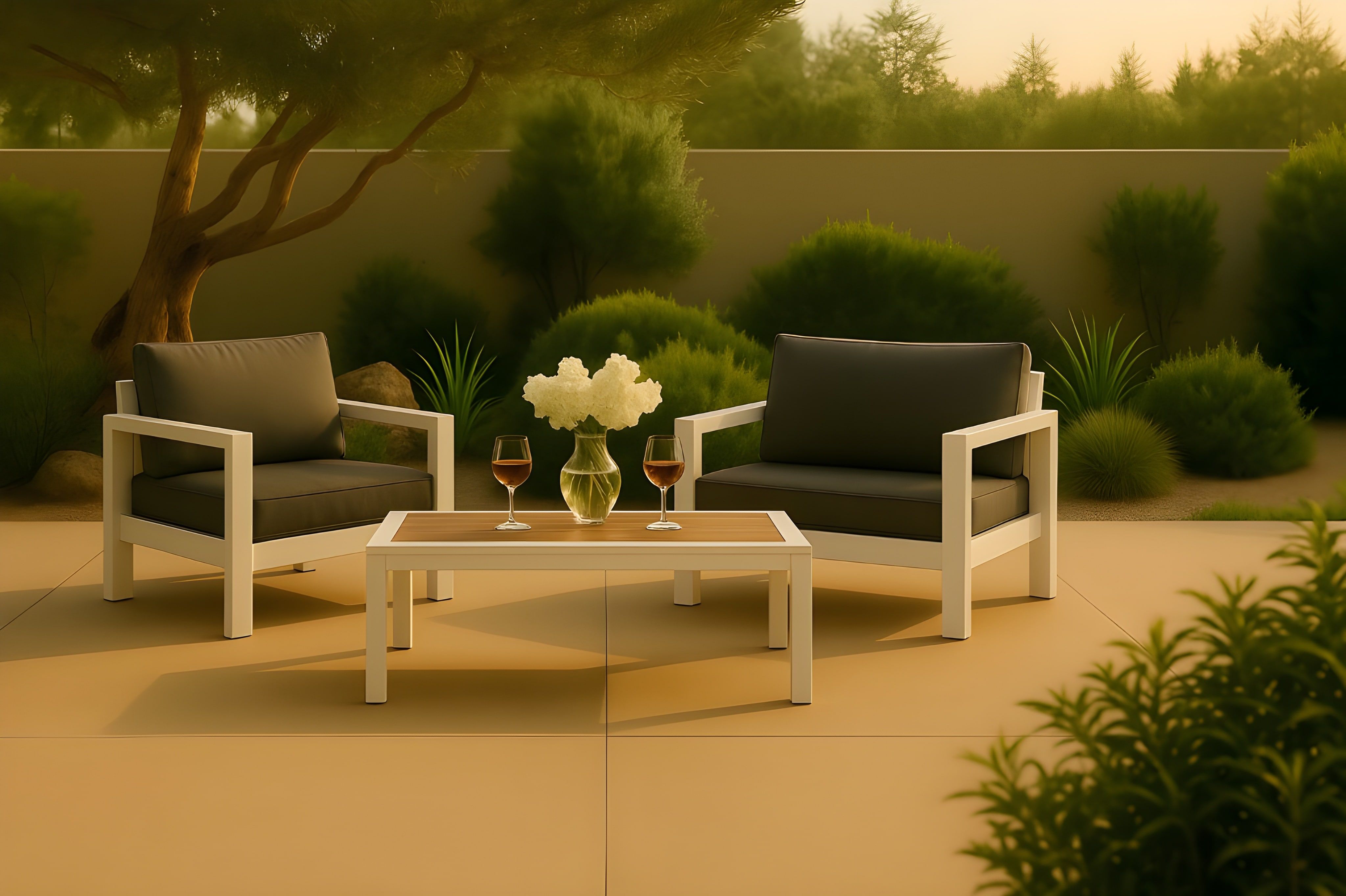Nizuc - Outdoor Patio Coffee Table - Brown