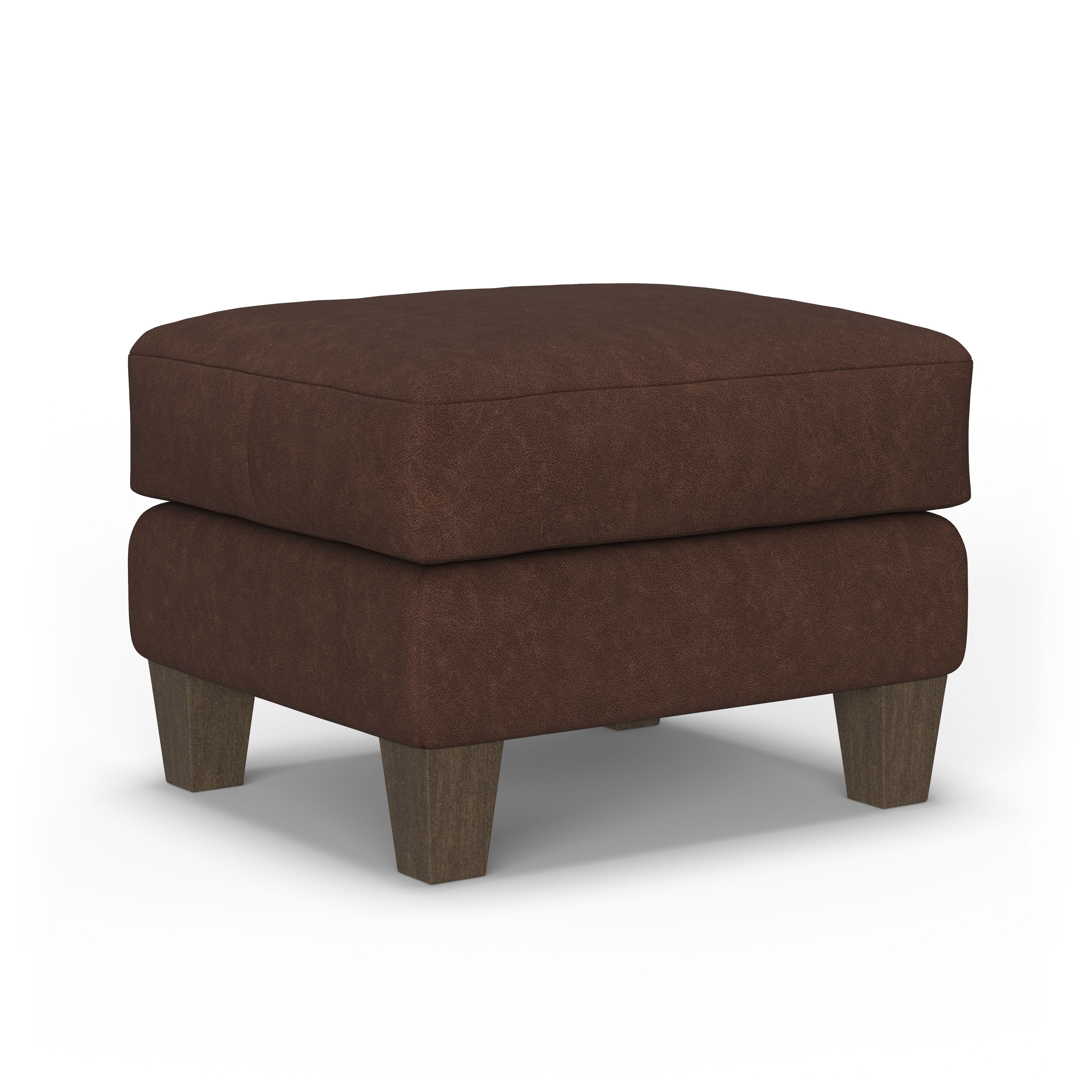 Gianna - Fabric Ottoman, dark brown