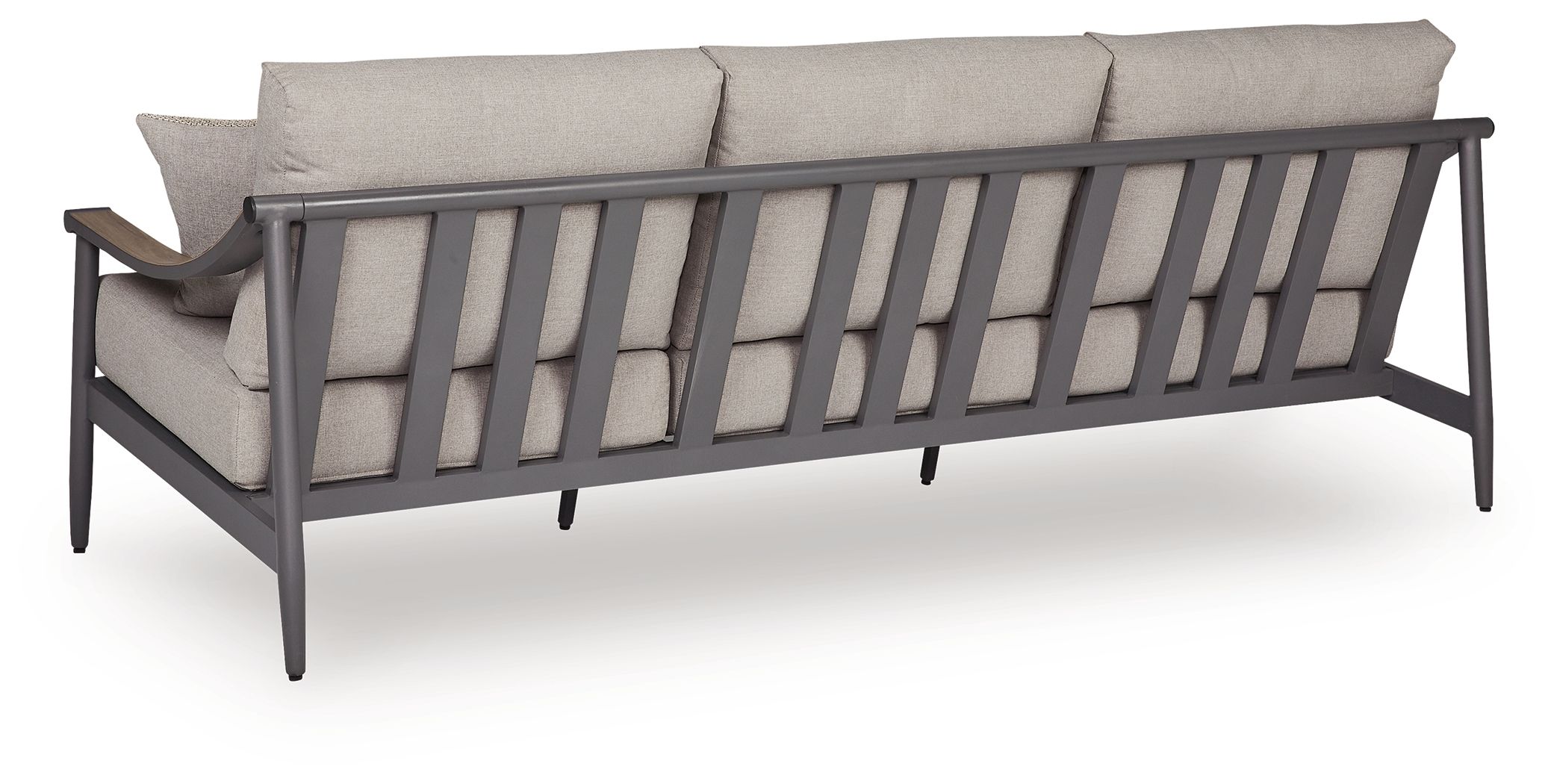 Ashley Furniture Ocean Beach - Sofa With Cushion - Gray - Image 4