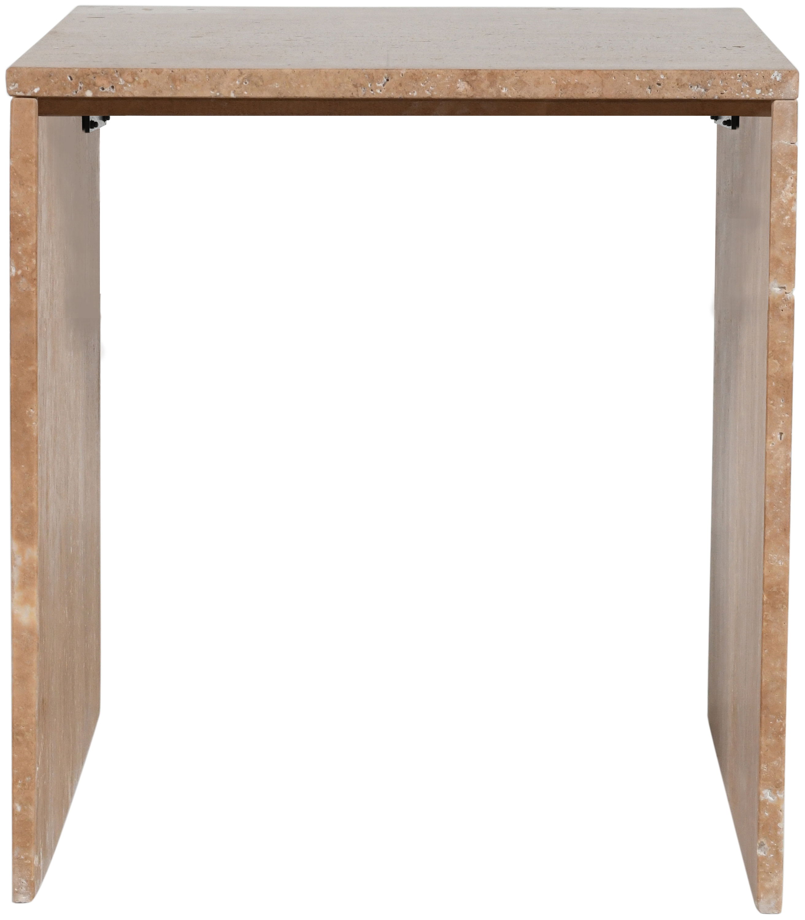 Pienza - Travertine End Table - Natural