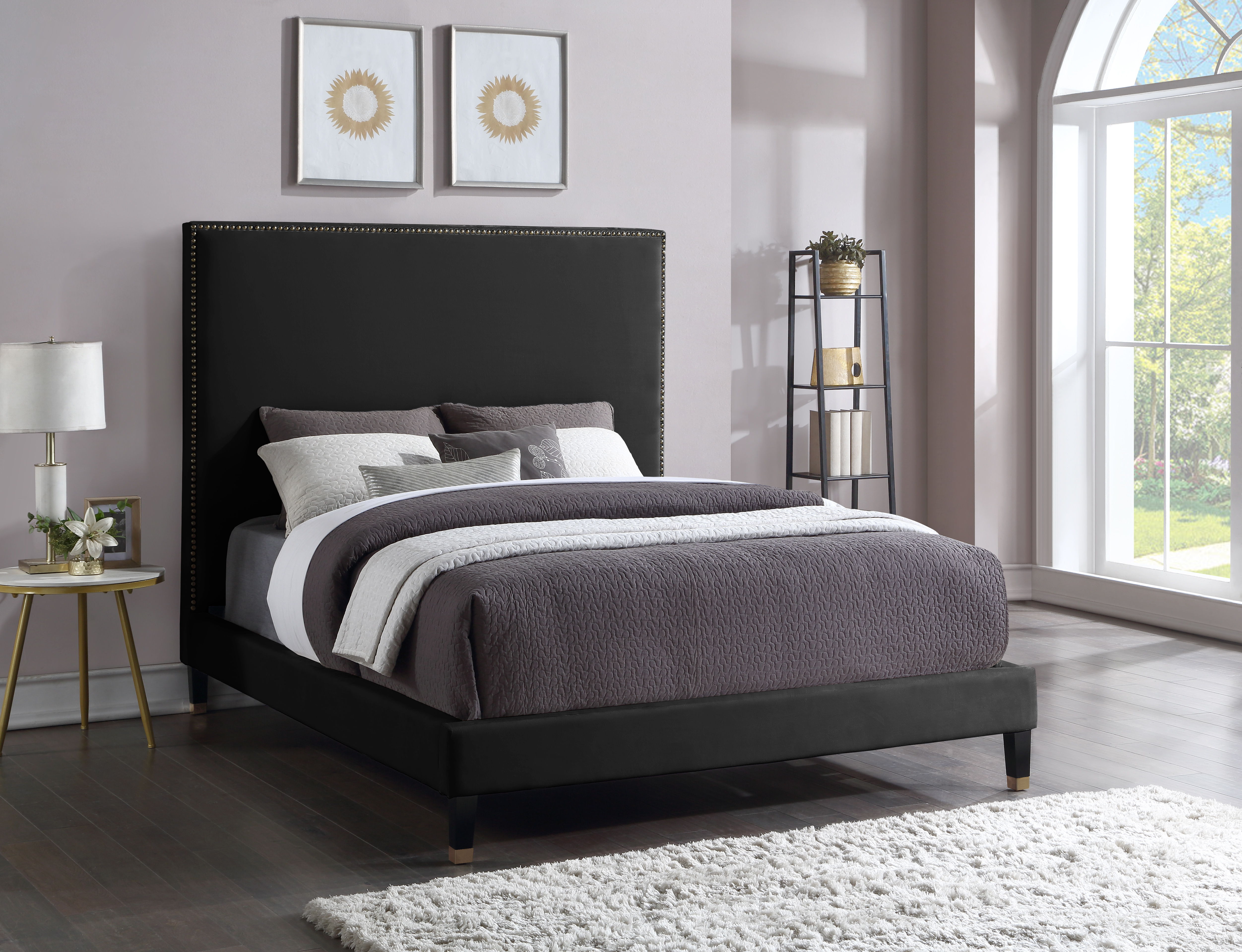Harlie - Queen Bed - Black