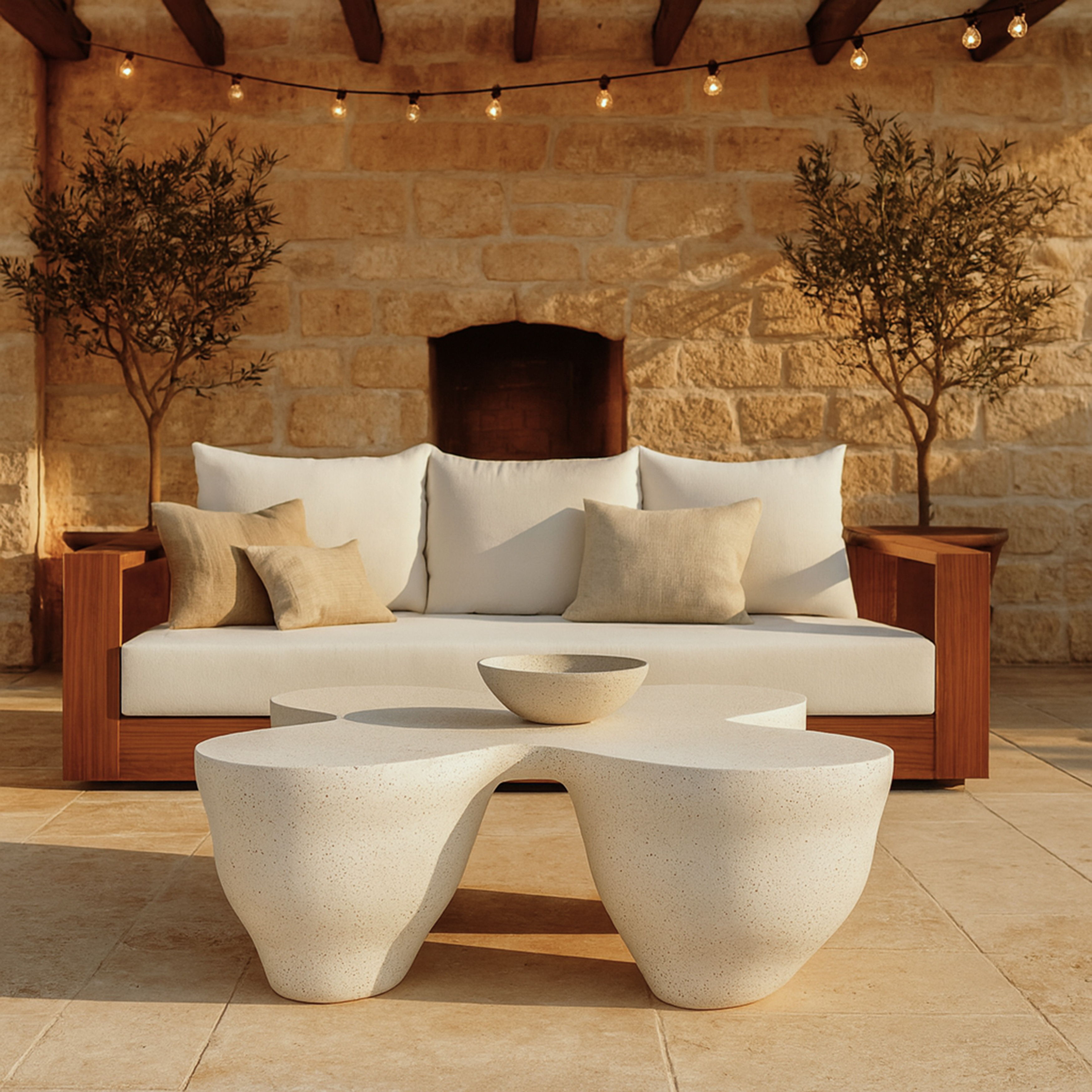 Fiore - Concrete Coffee Table - Terrazzo