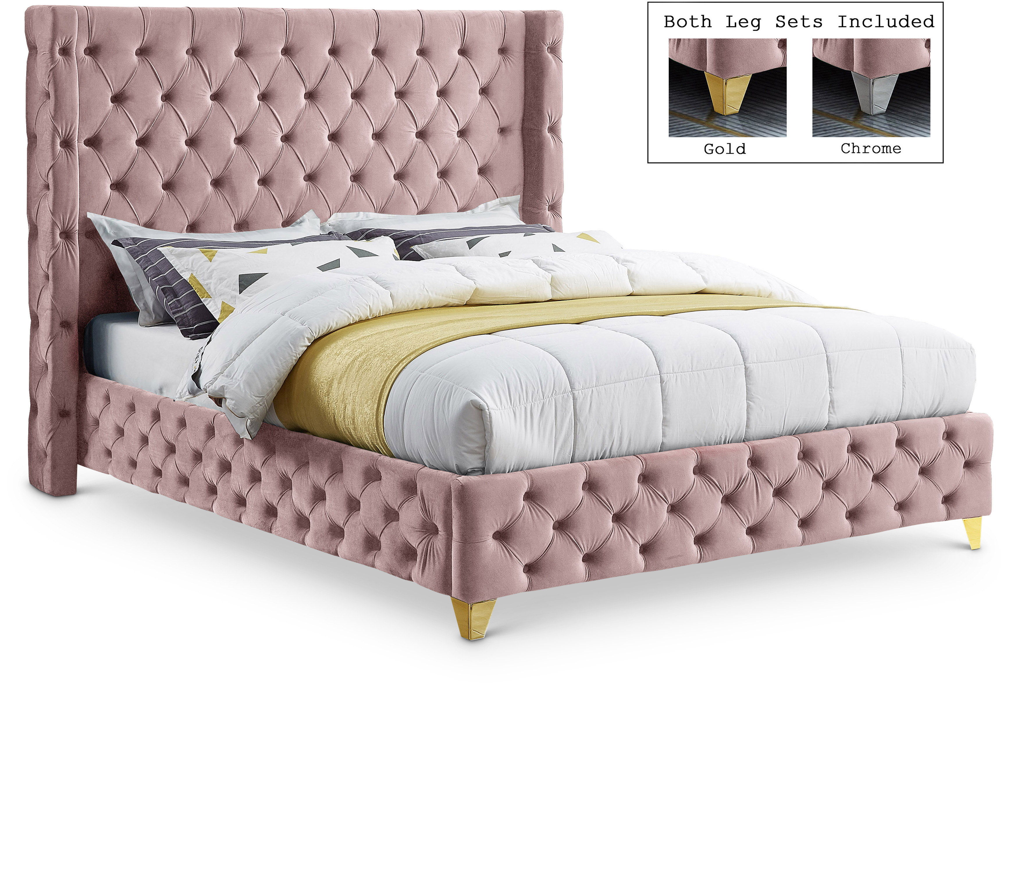 Savan - Queen Bed - Pink