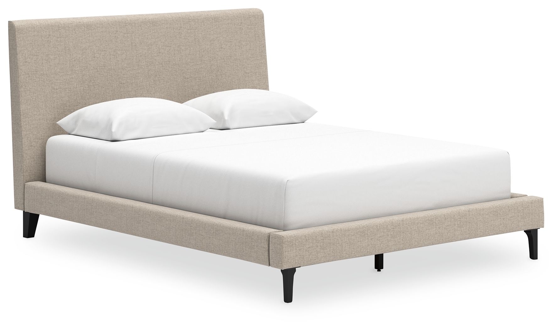 Ashley Furniture Cielden - 3 Pc. - Dresser, Mirror, Queen Upholstered Bed With Roll Slats - Soft Gray / Beige - Image 7