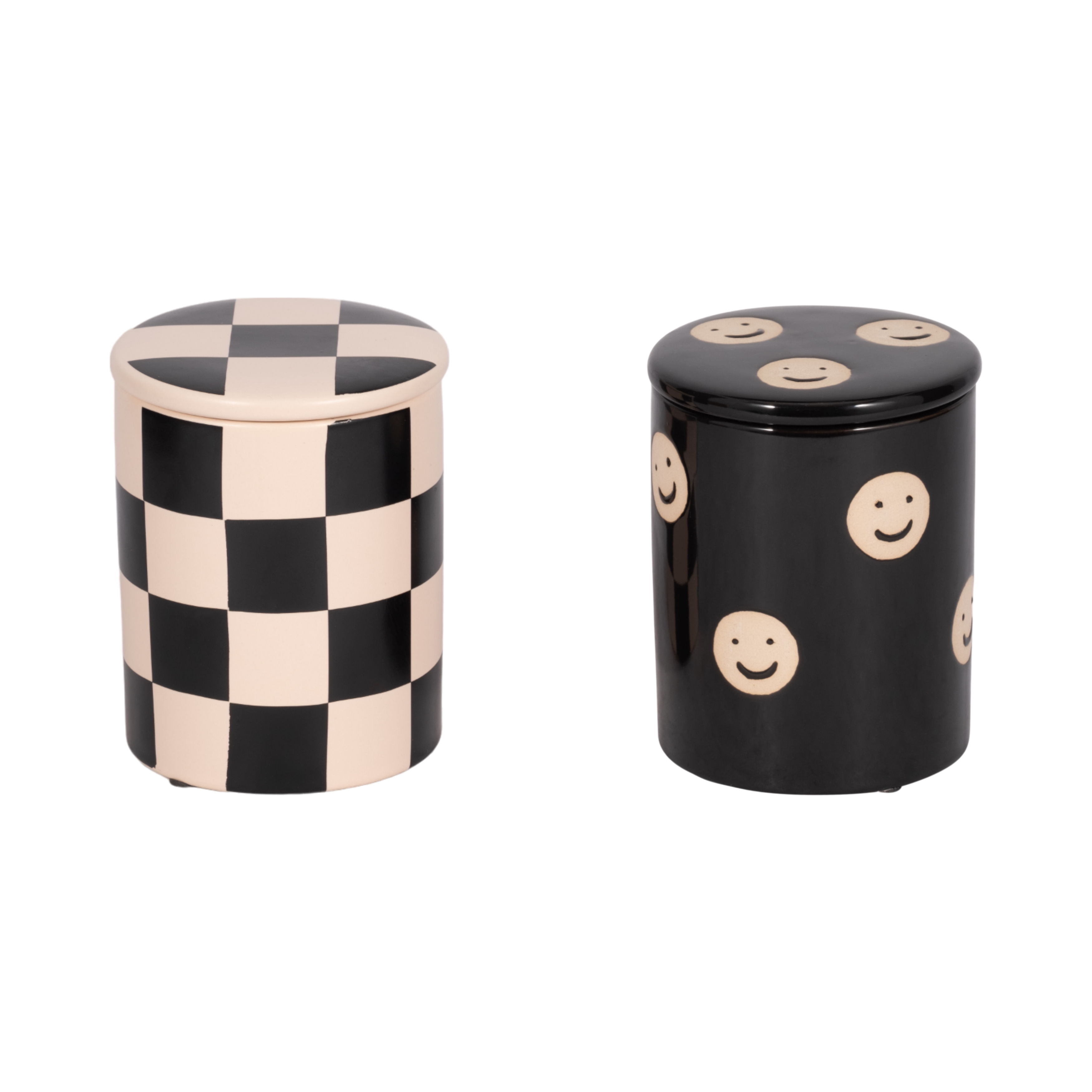 10 Oz Ripe Ornge Goji Lidded Candle (Set of 2) - Black / Ivory