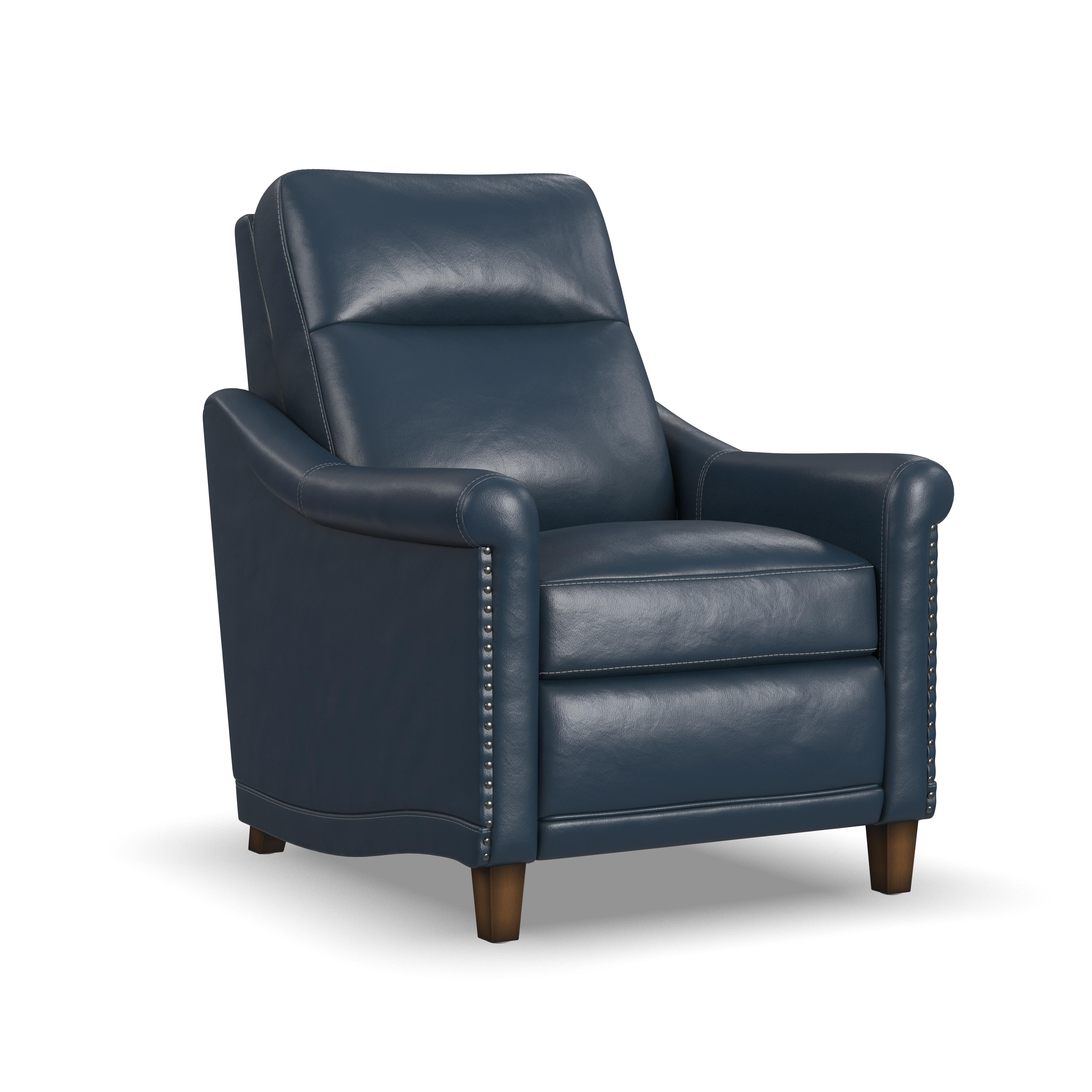 Elizabeth - Power Recliner With Power Headrest - Sea, blue
