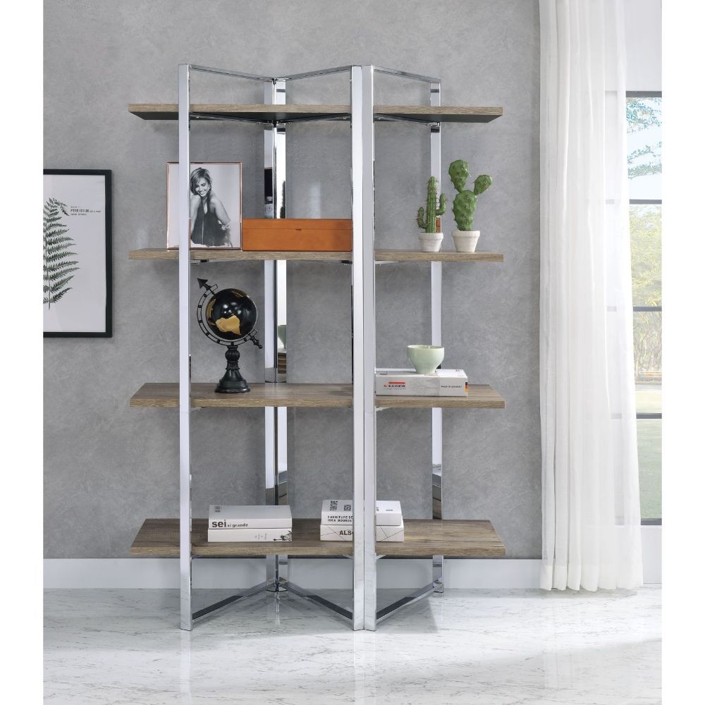 Libby - Bookshelf - Chrome, silver