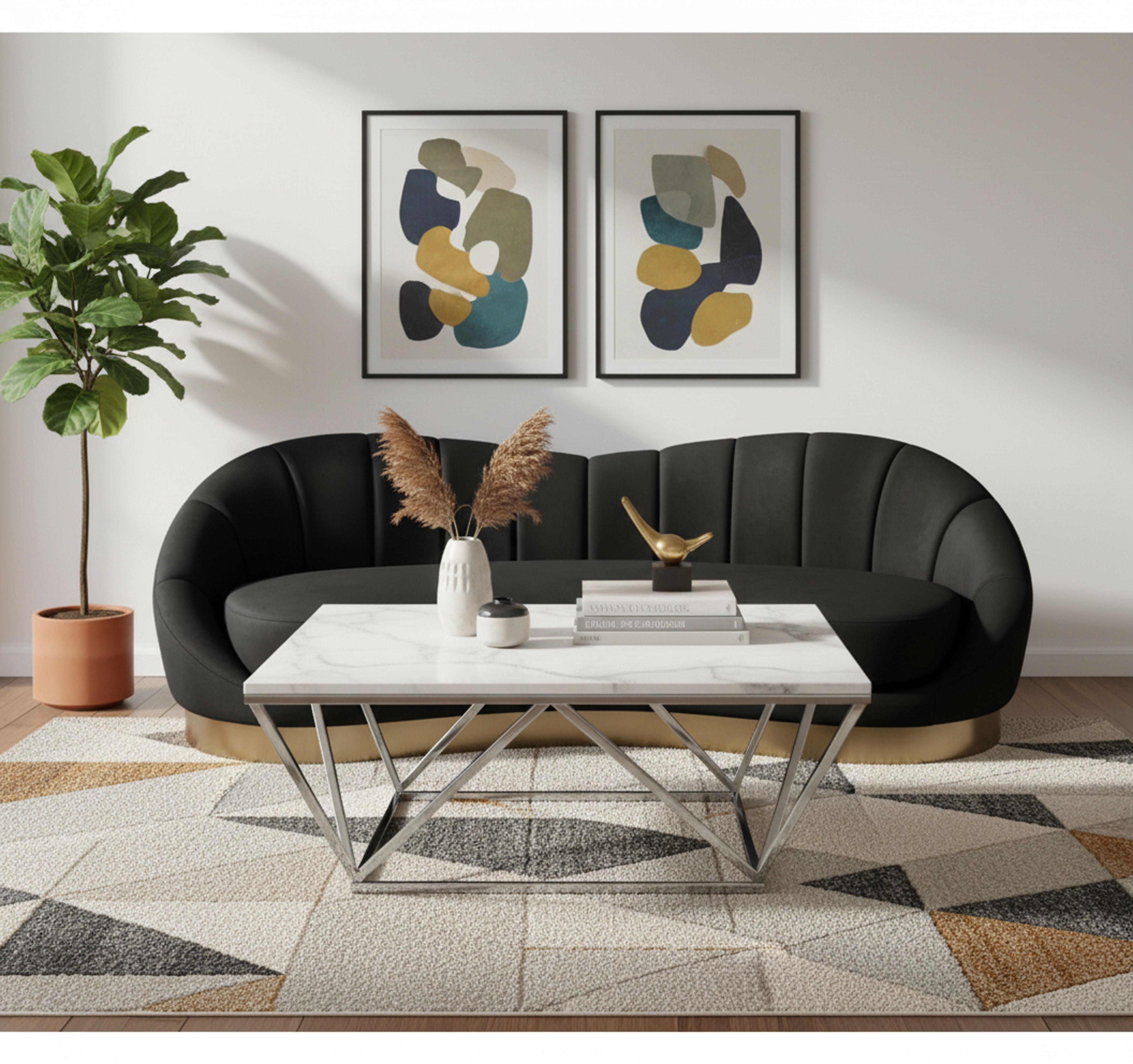 Skylar - Coffee Table - Pearl Silver
