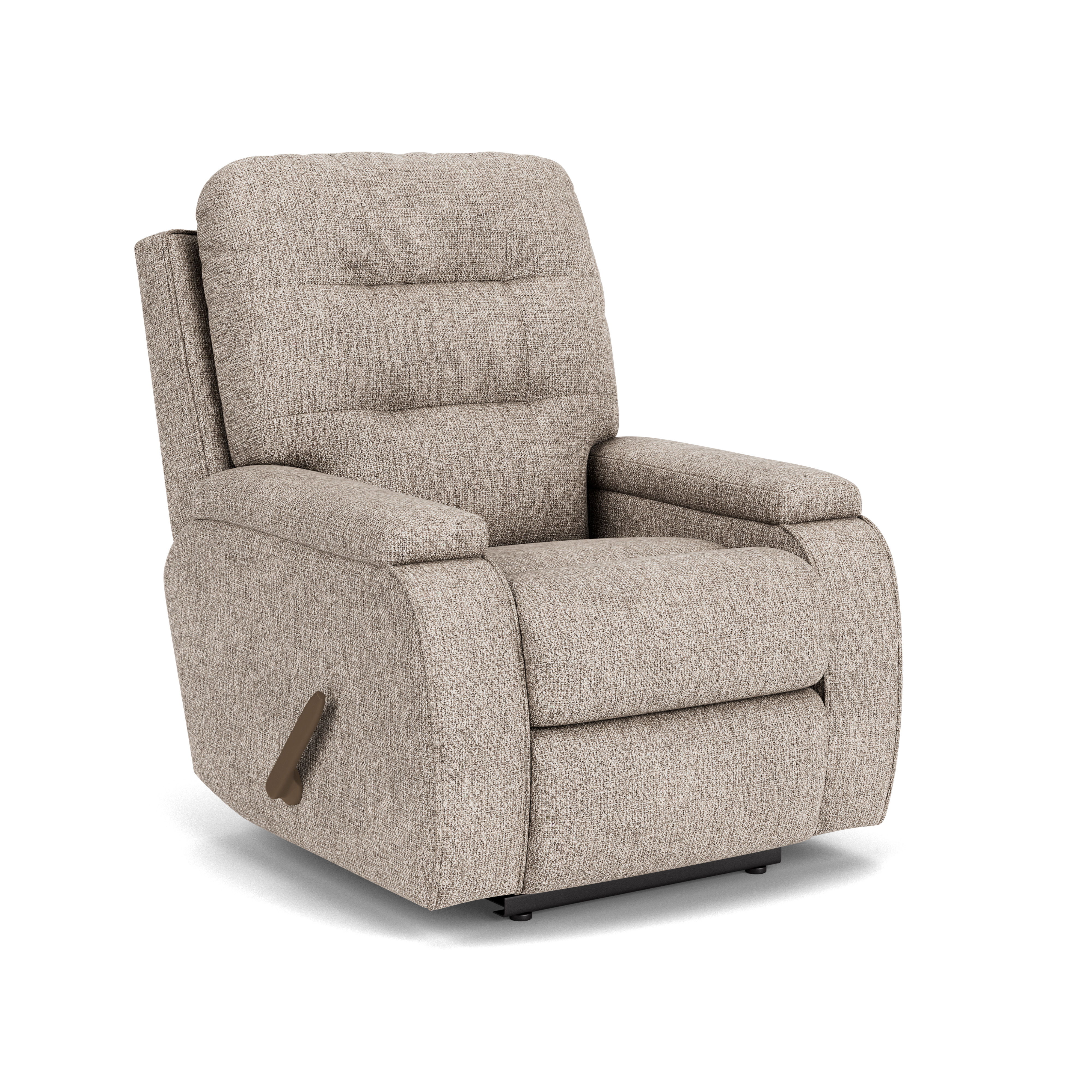 Kerrie - Transitional Fabric Recliner, gray, view 2
