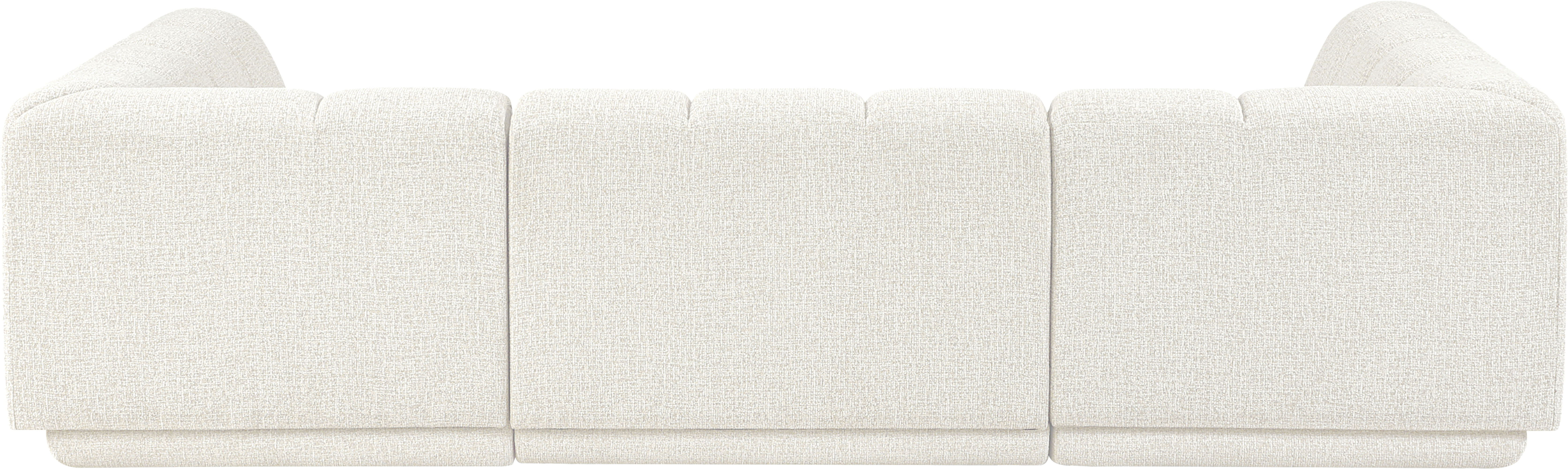 Modari - Fabric Upholstered 3 Piece U-Shaped Modular Sectional - Cream