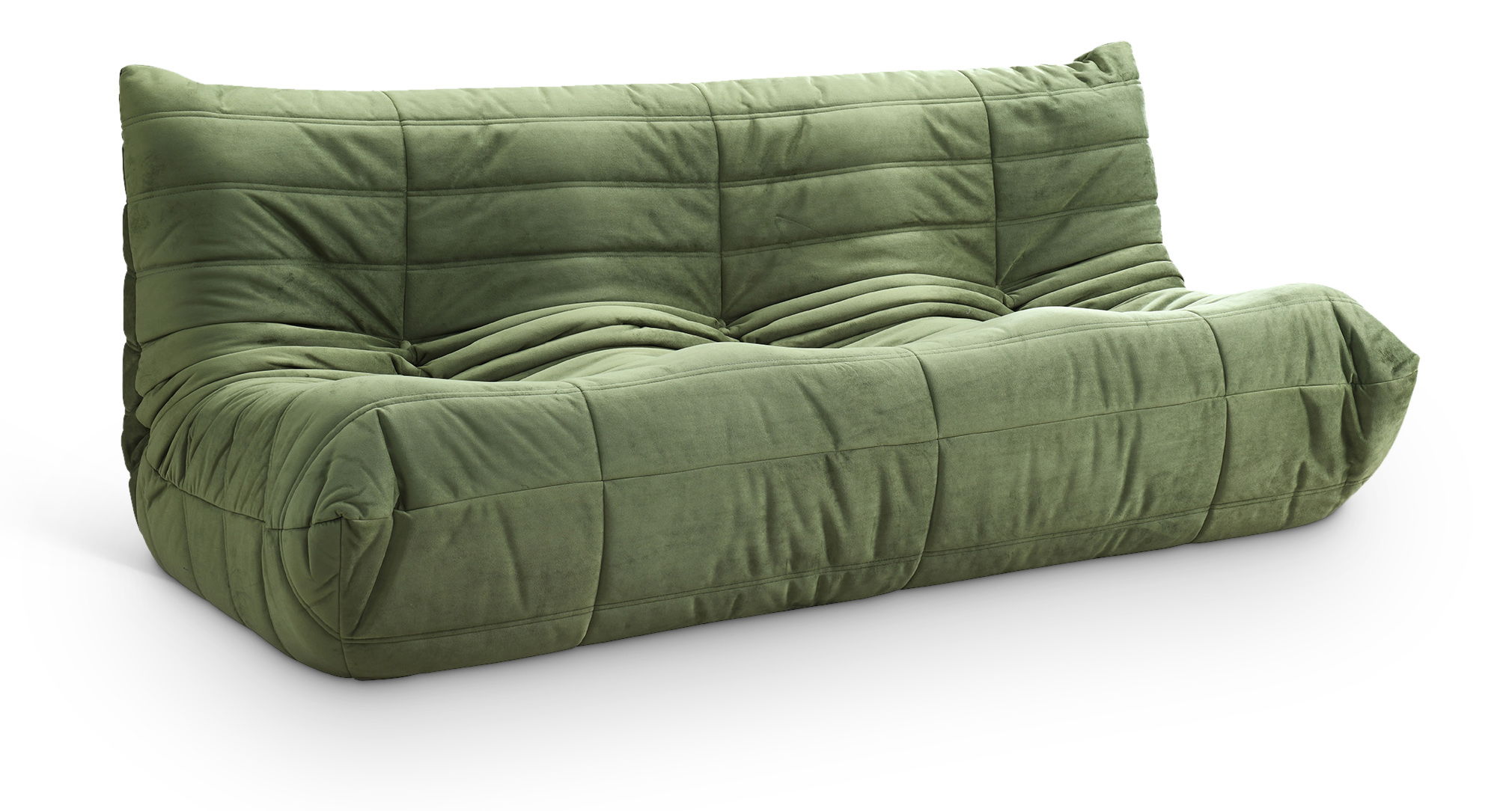 Relax - Velvet 77.75" Upholstered Sofa - Green