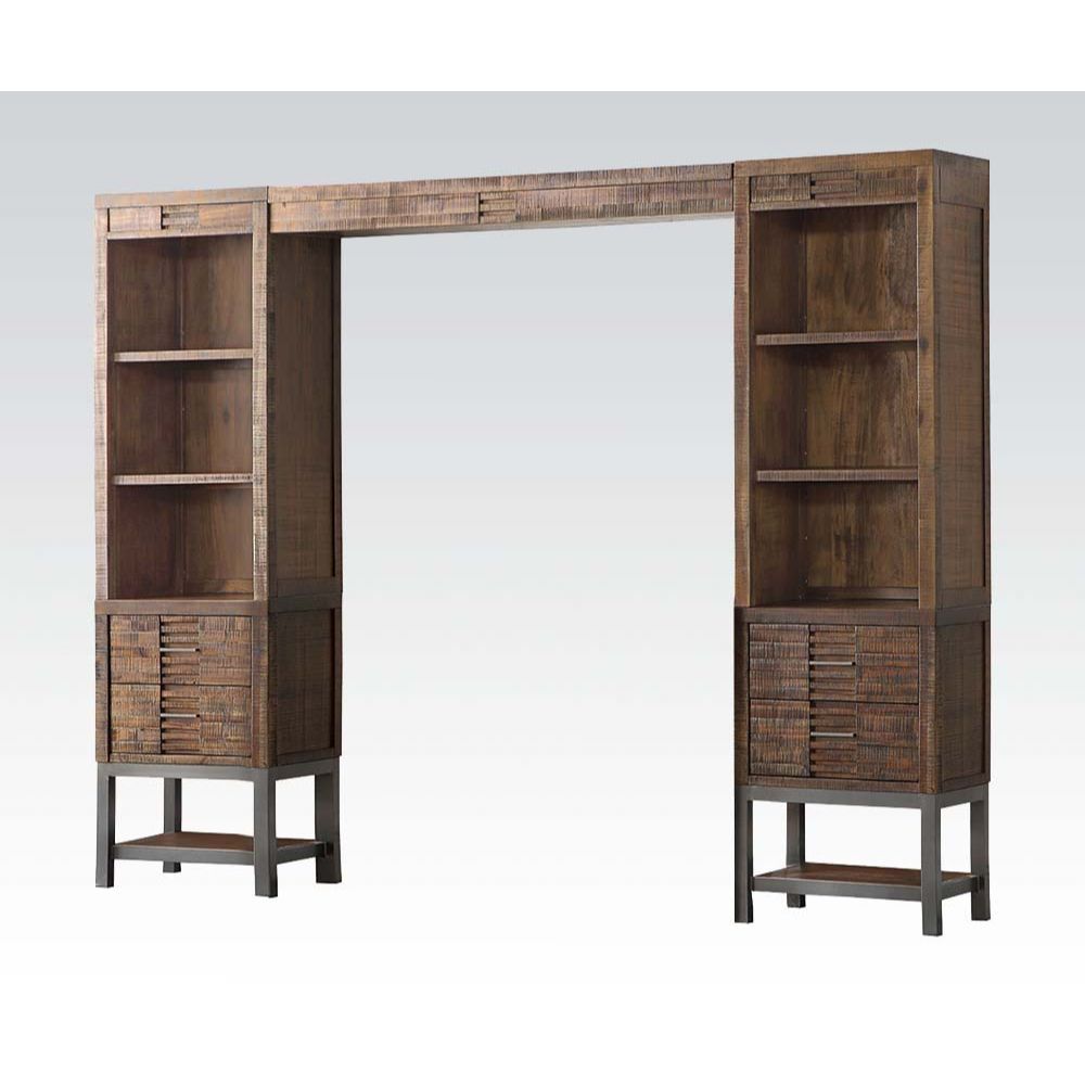 Andria - Entertainment Center - Reclaimed Oak, light brown