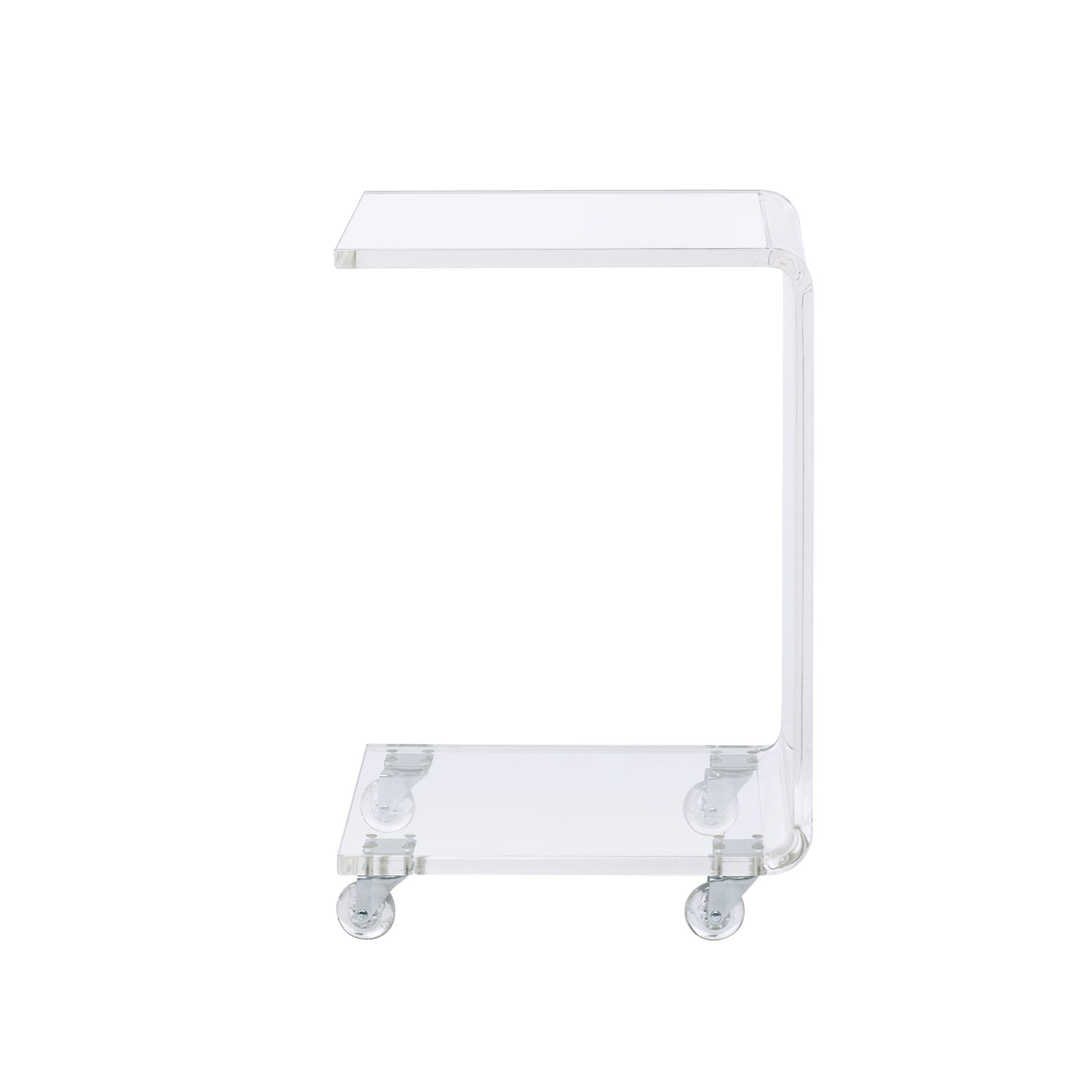 Iris - Acrylic Snack Table - Clear