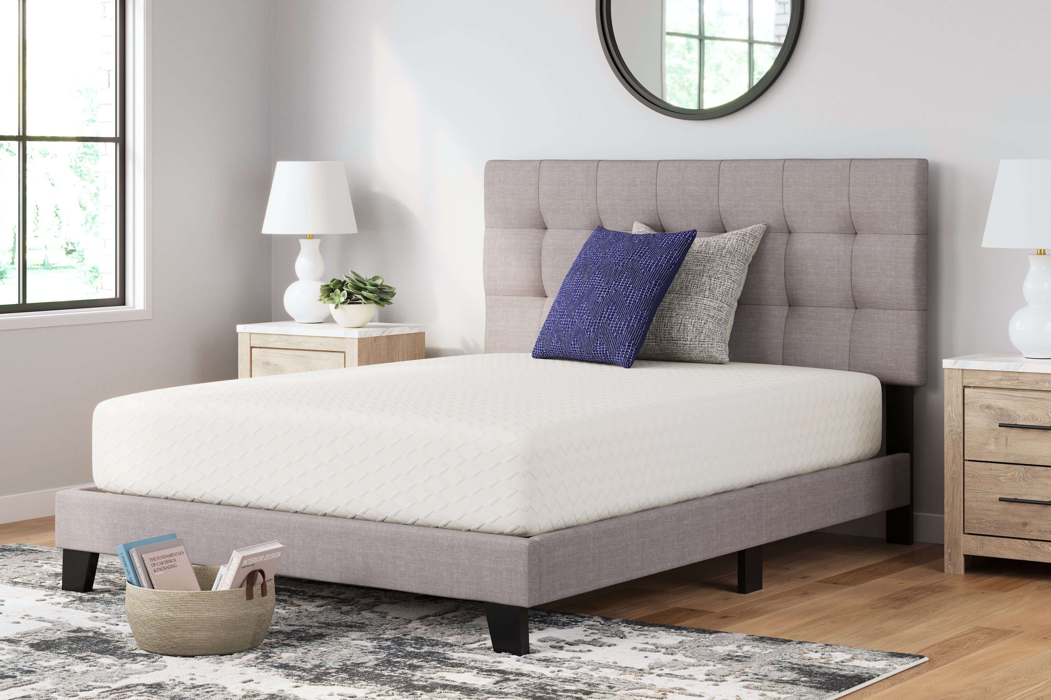Ashley Furniture Chime 12 Inch Memory Foam - Queen Mattress - 12-inch - White - Image 13