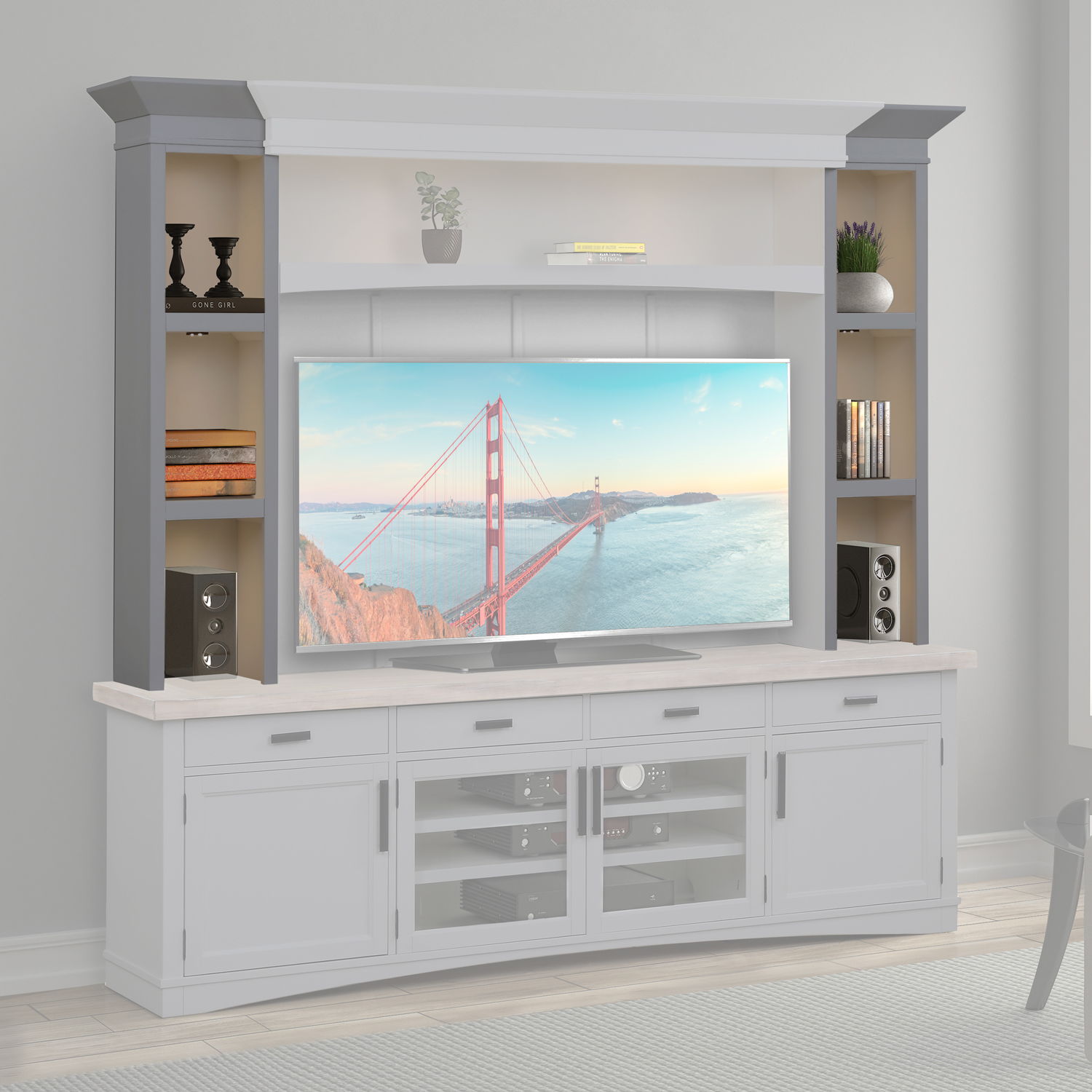 Parker House Americana Modern - Hutch Piers - Dove