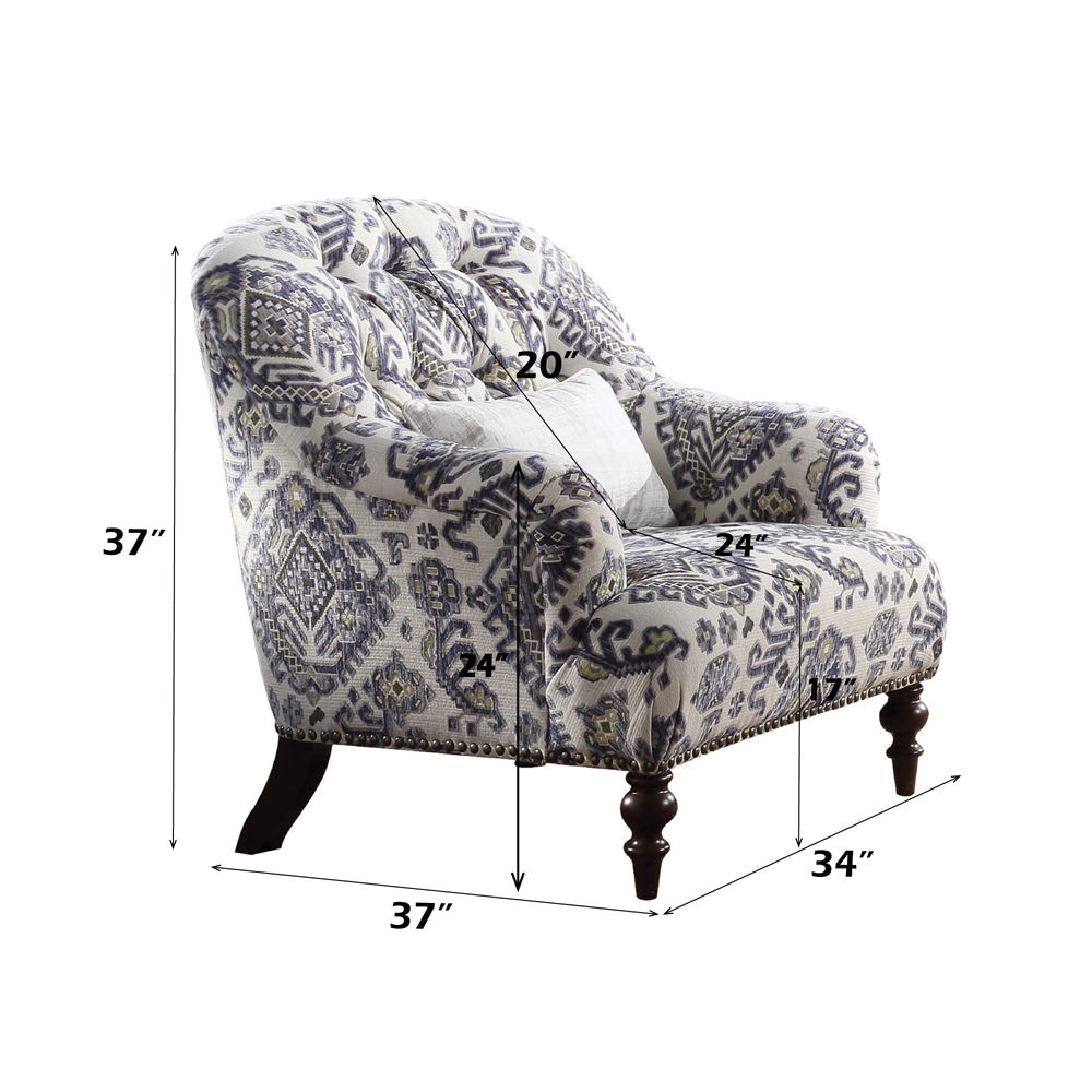 Saira - Chair With Pillow - Pattern Fabric, beige, view 4