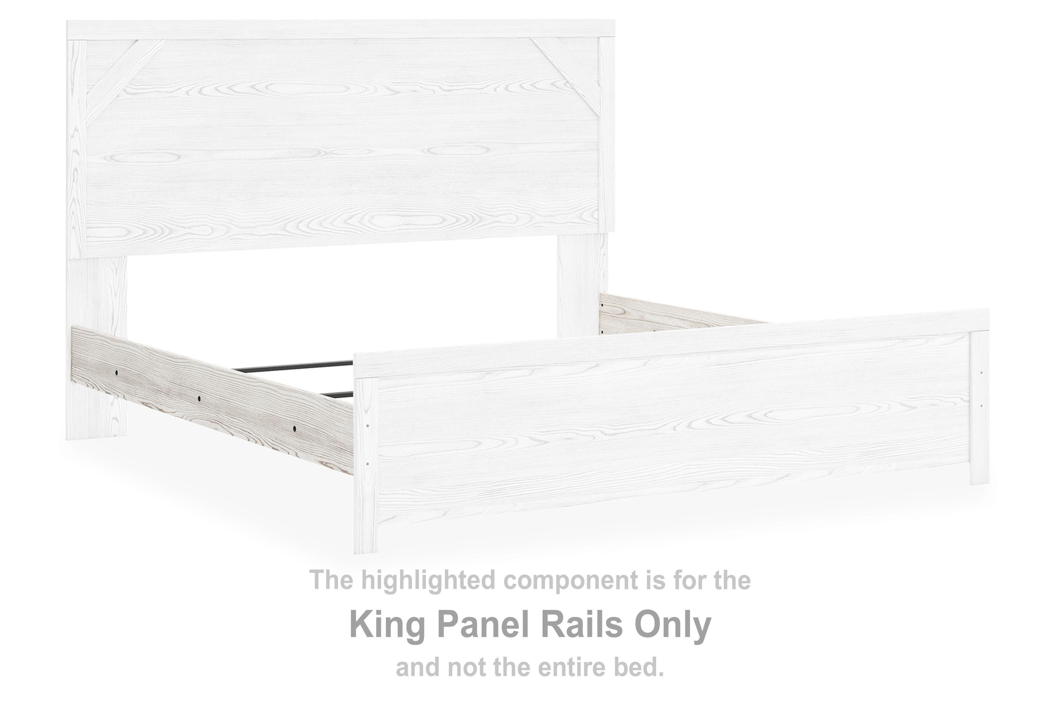 Gerridan – King Panel Rails – White / Gray