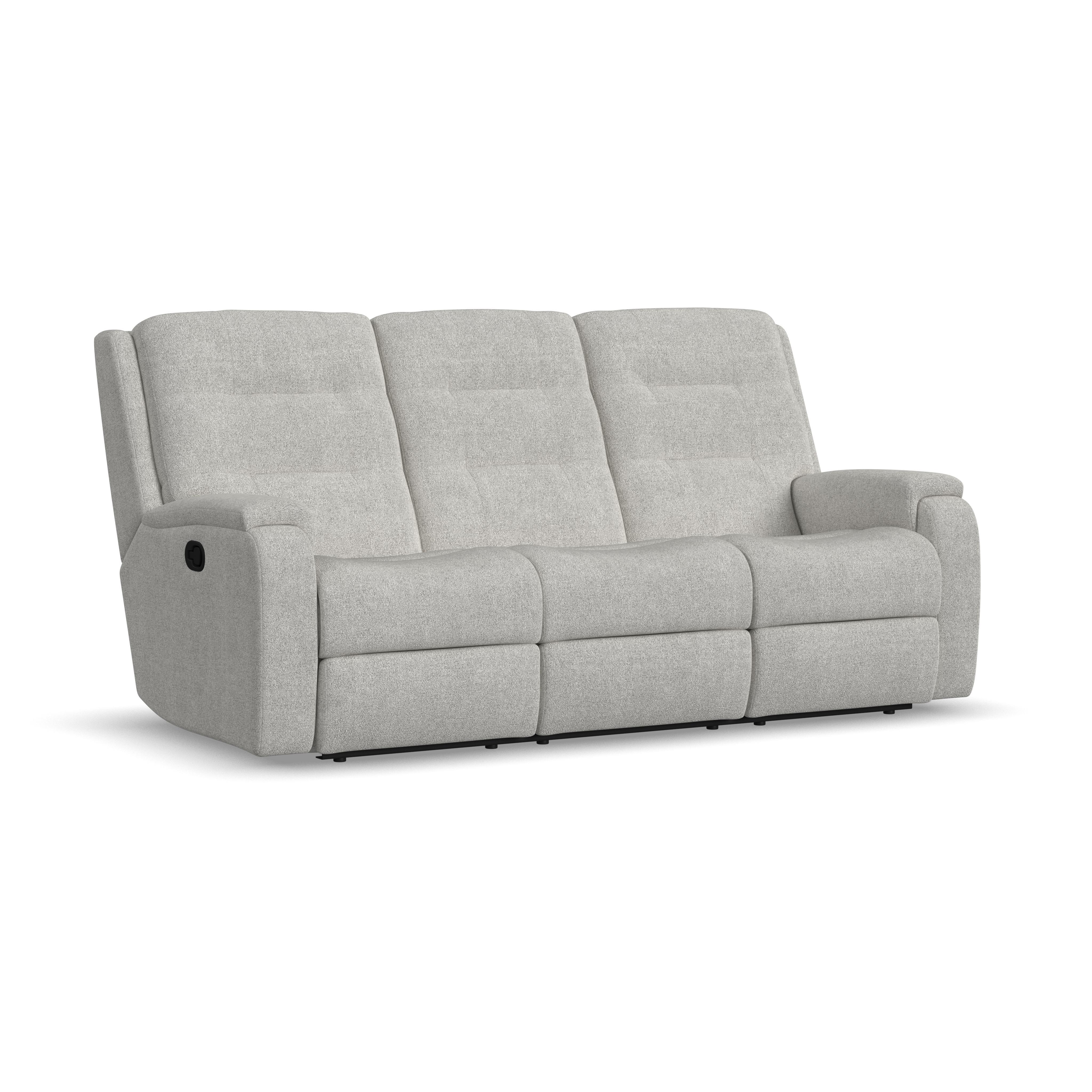 Arlo - Transitional Fabric Reclining Sofa, gray, view 2