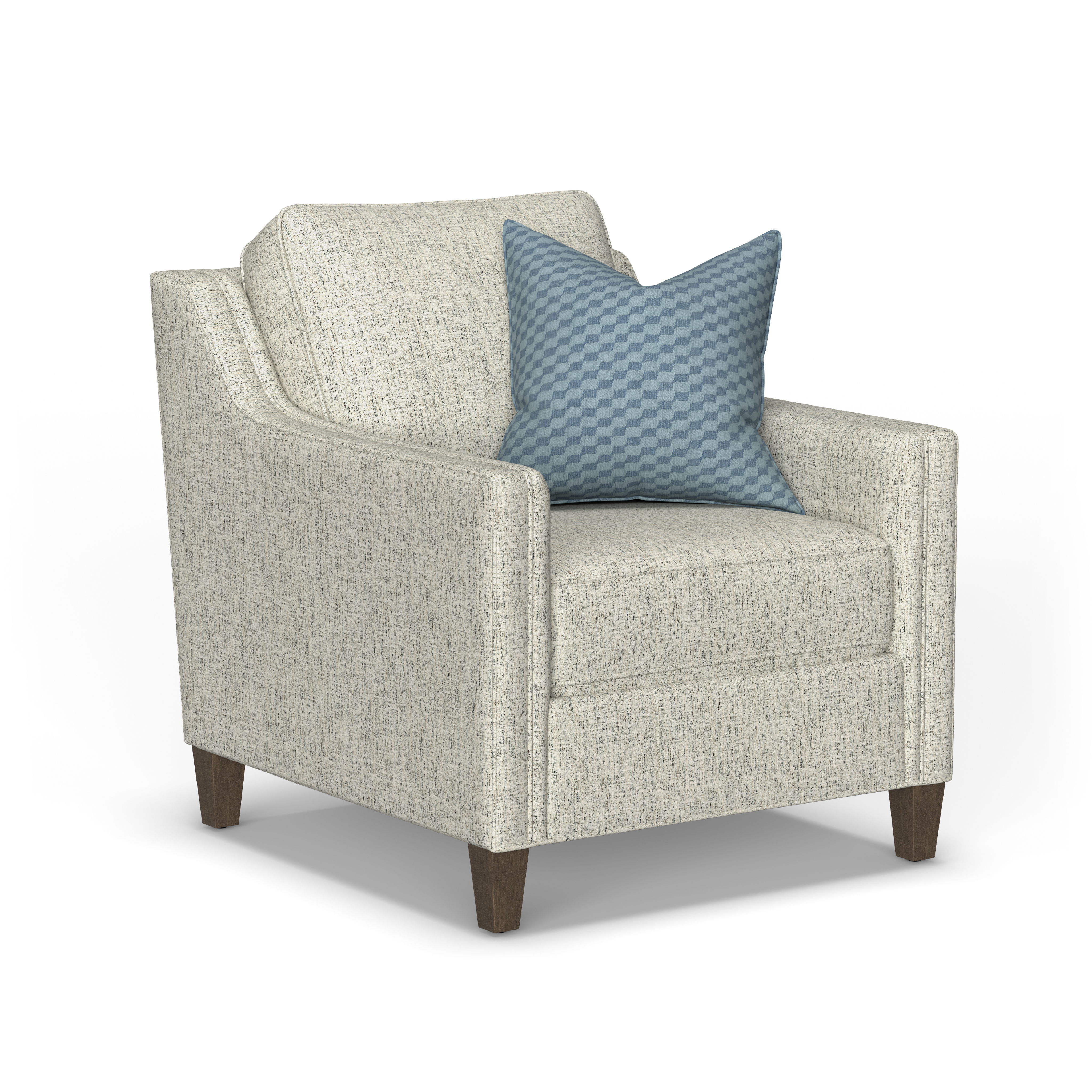 Finley - Fabric Power Incliner, dark brown