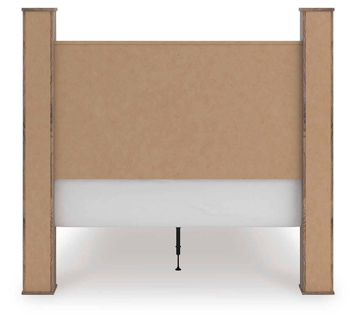 Ashley Furniture Rusticott - Queen Poster Bed - Brown - Image 6