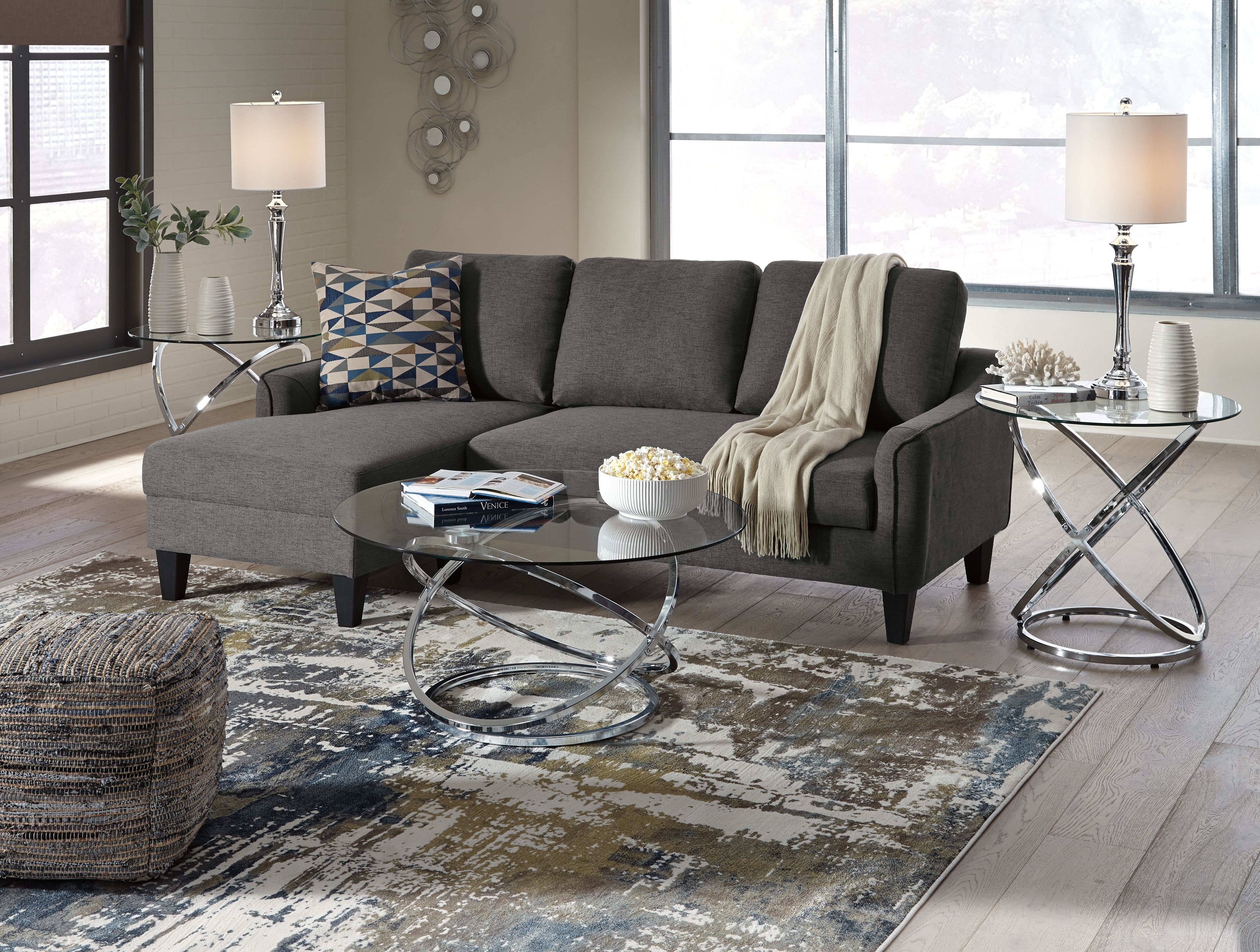 Ashley Furniture Hollynyx - Occasional Table Set (Set of 3) - Chrome Finish - Image 6