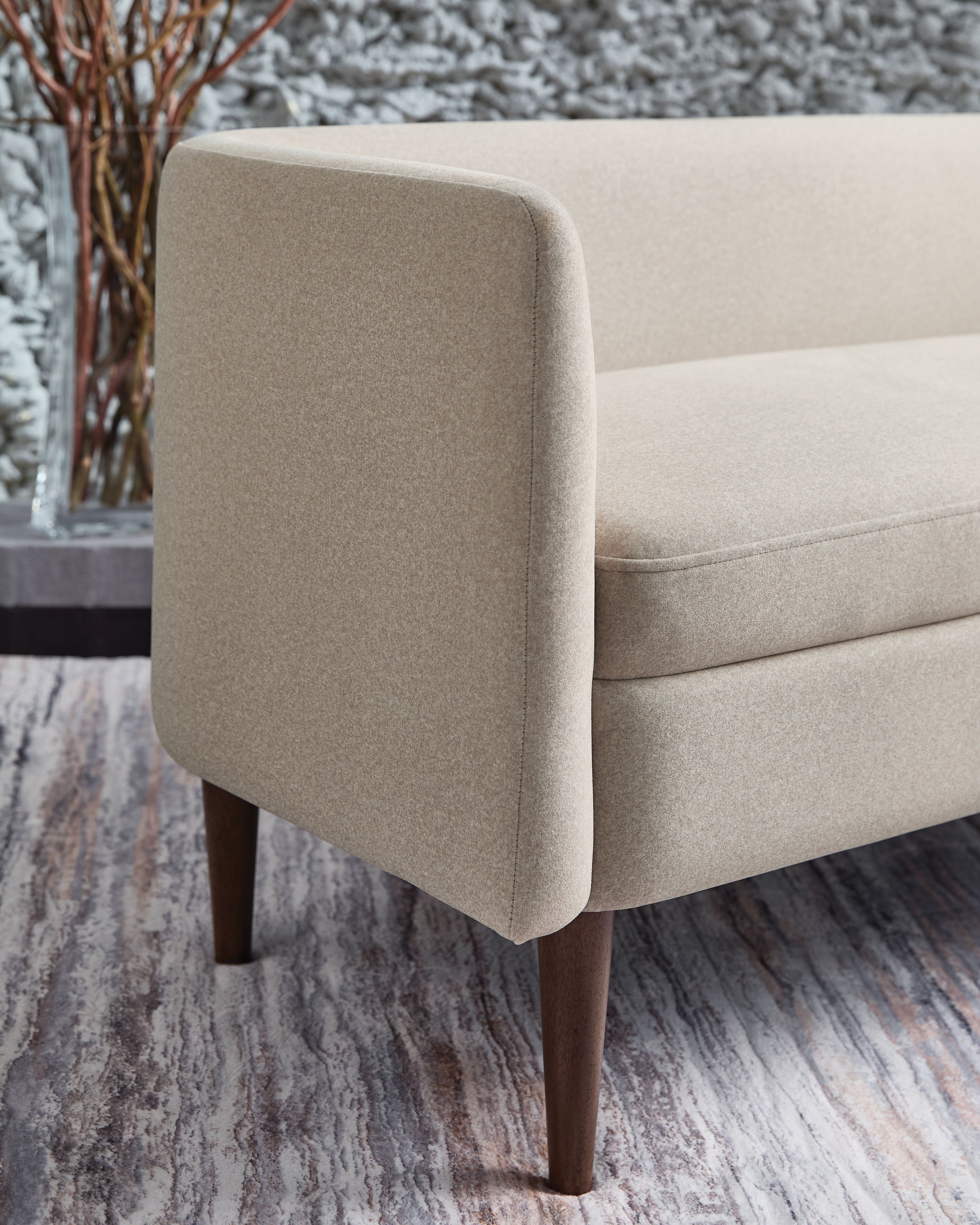Ashley Furniture Wainner - Accent Bench - Beige - Image 6