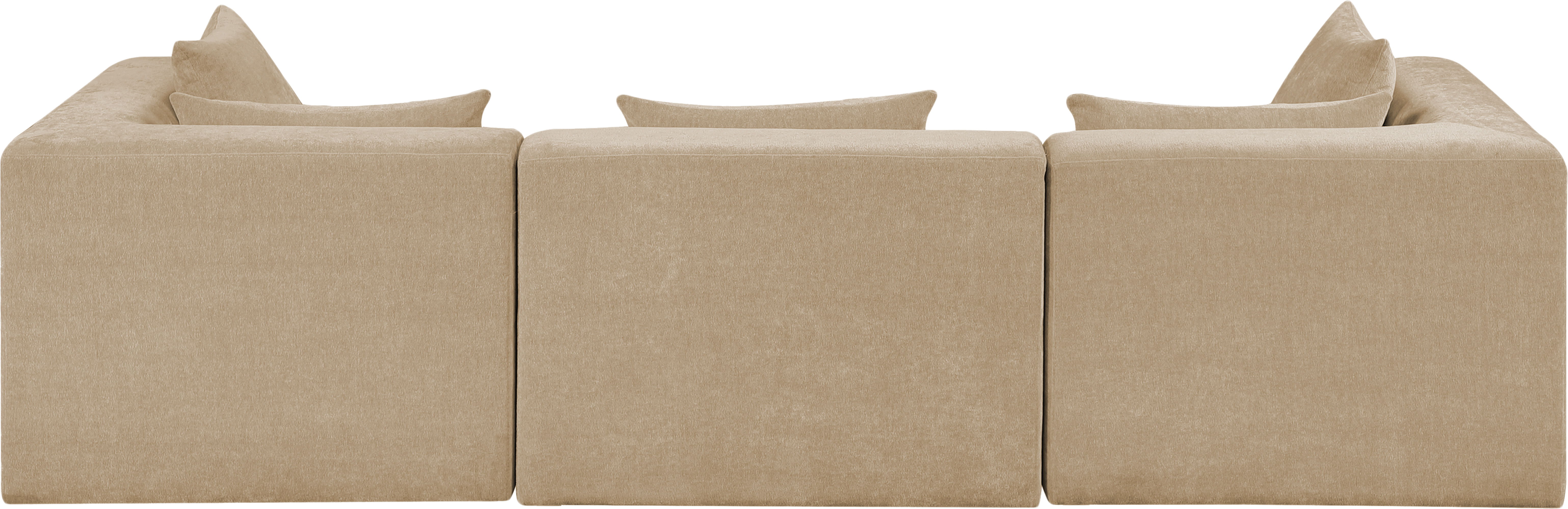 Stellar - 3 Piece 114" Upholstered Modular Sofa - Beige