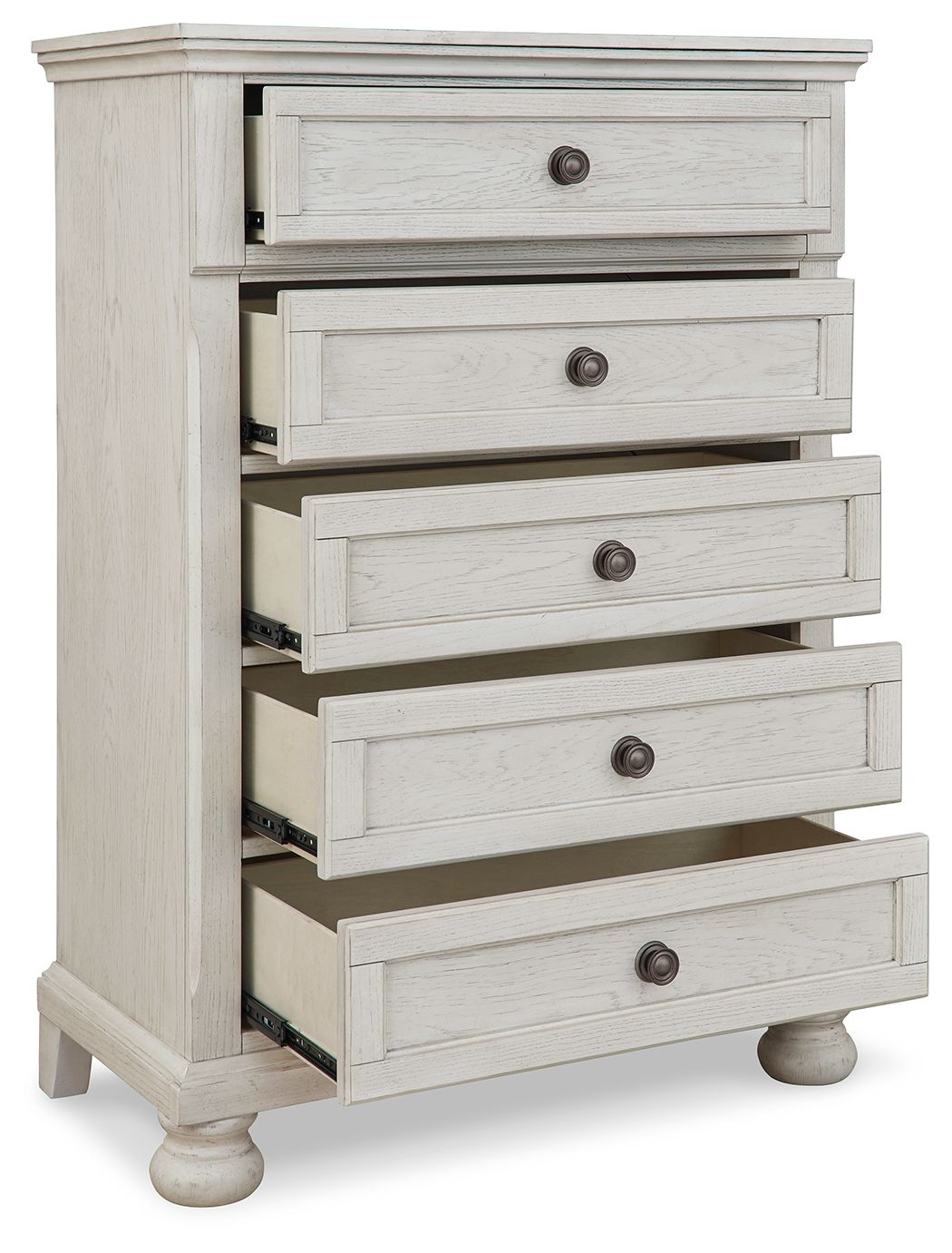 Ashley Furniture Robbinsdale - Five Drawer Chest - Youth - Antique White - Image 3