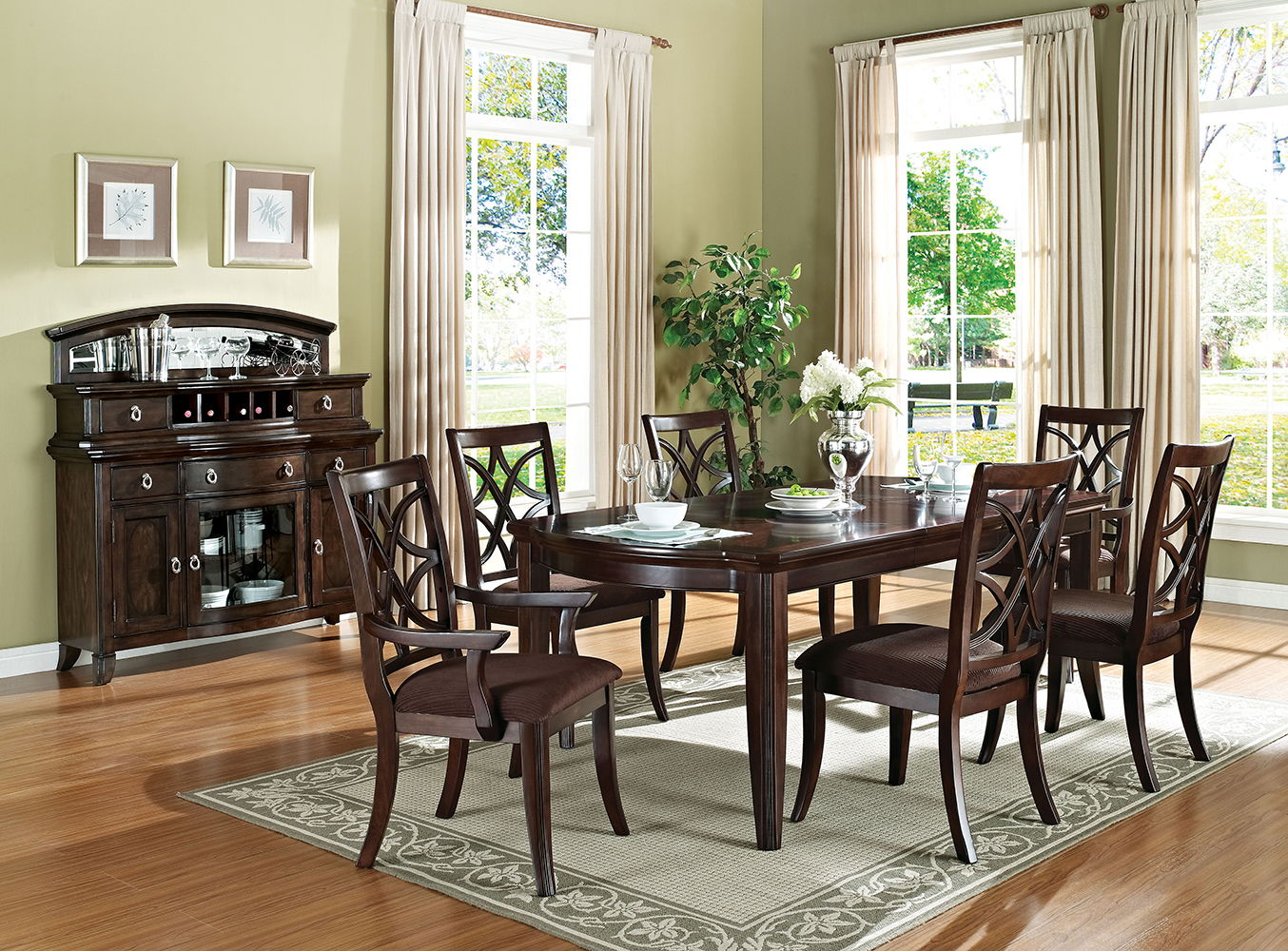 Keenan - 59" Server - Dark Walnut, dark brown, view 4