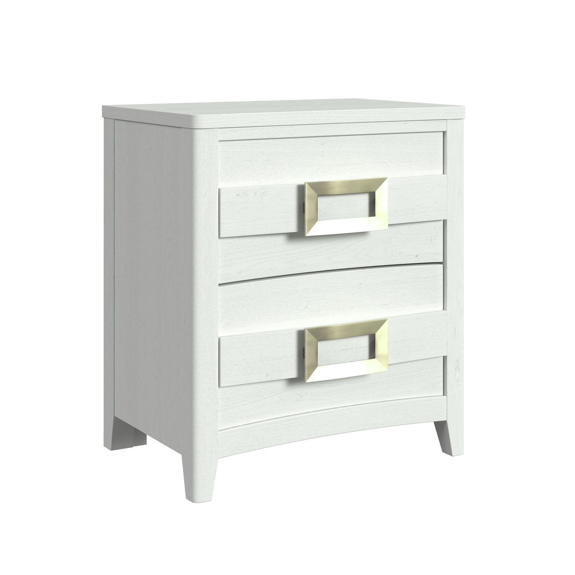 2-Drawer Nightstand With USB
