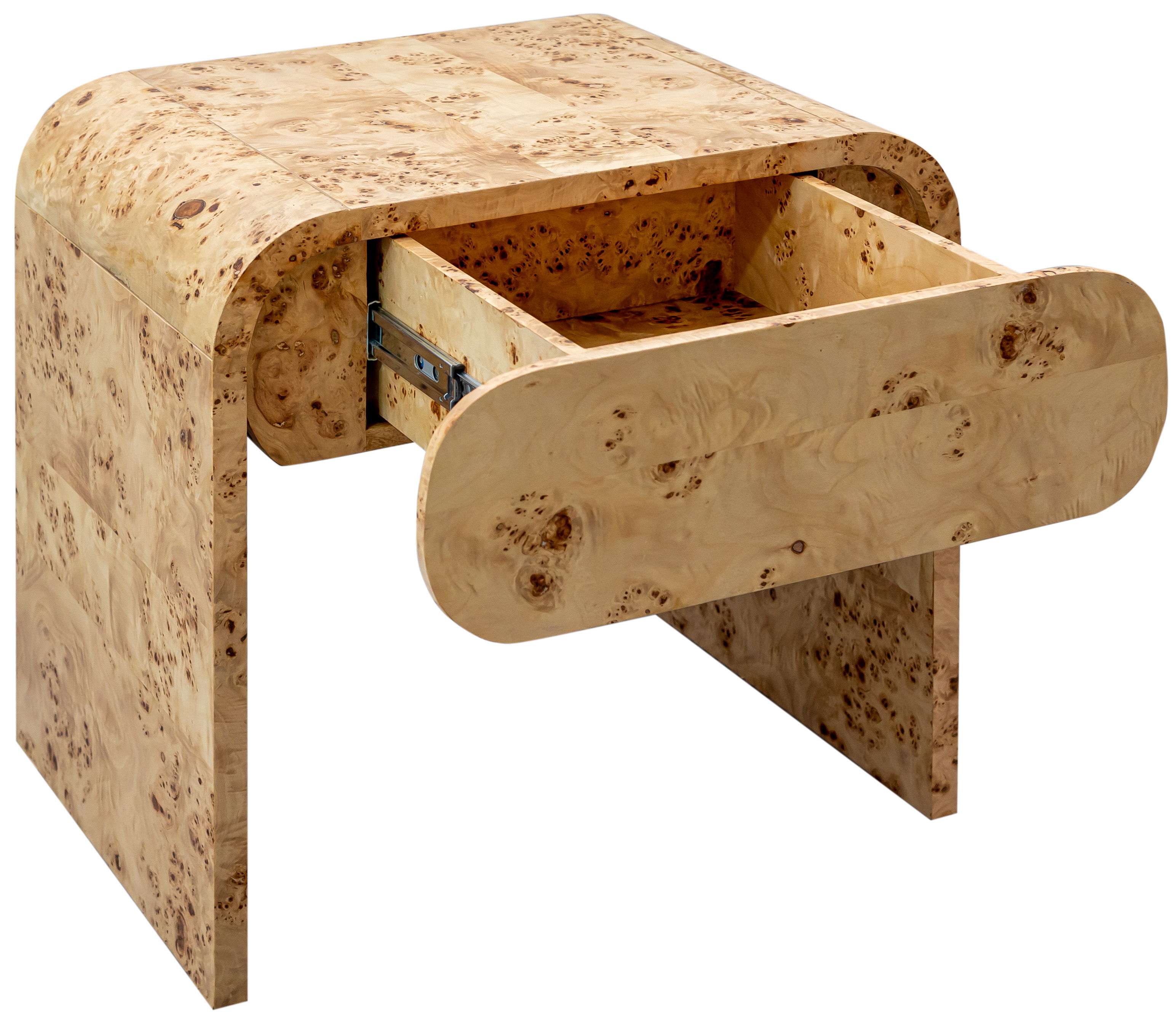 Cresthill - Night Stand - Burl Wood