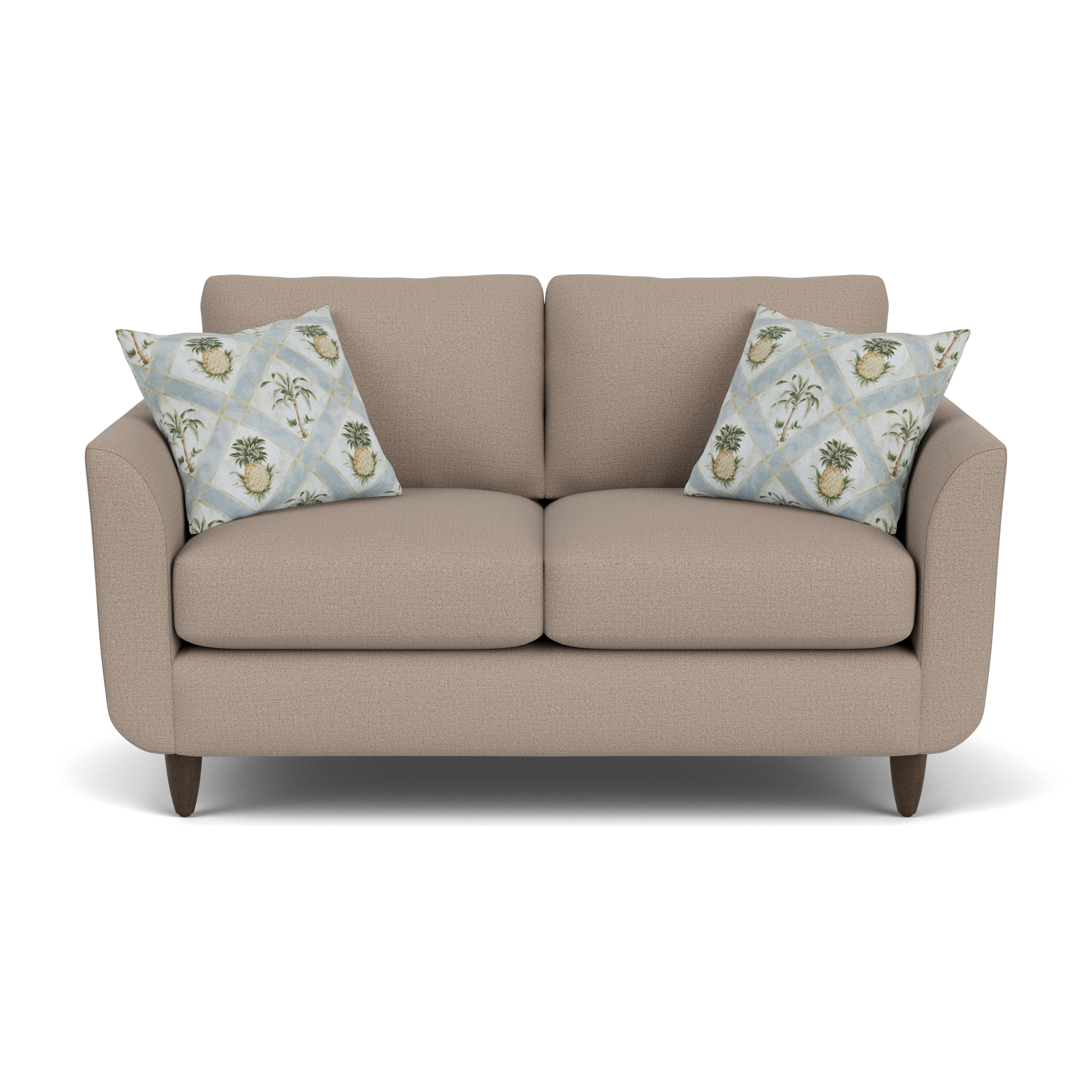 Mia - Fabric Loveseat, dark gray, view 3