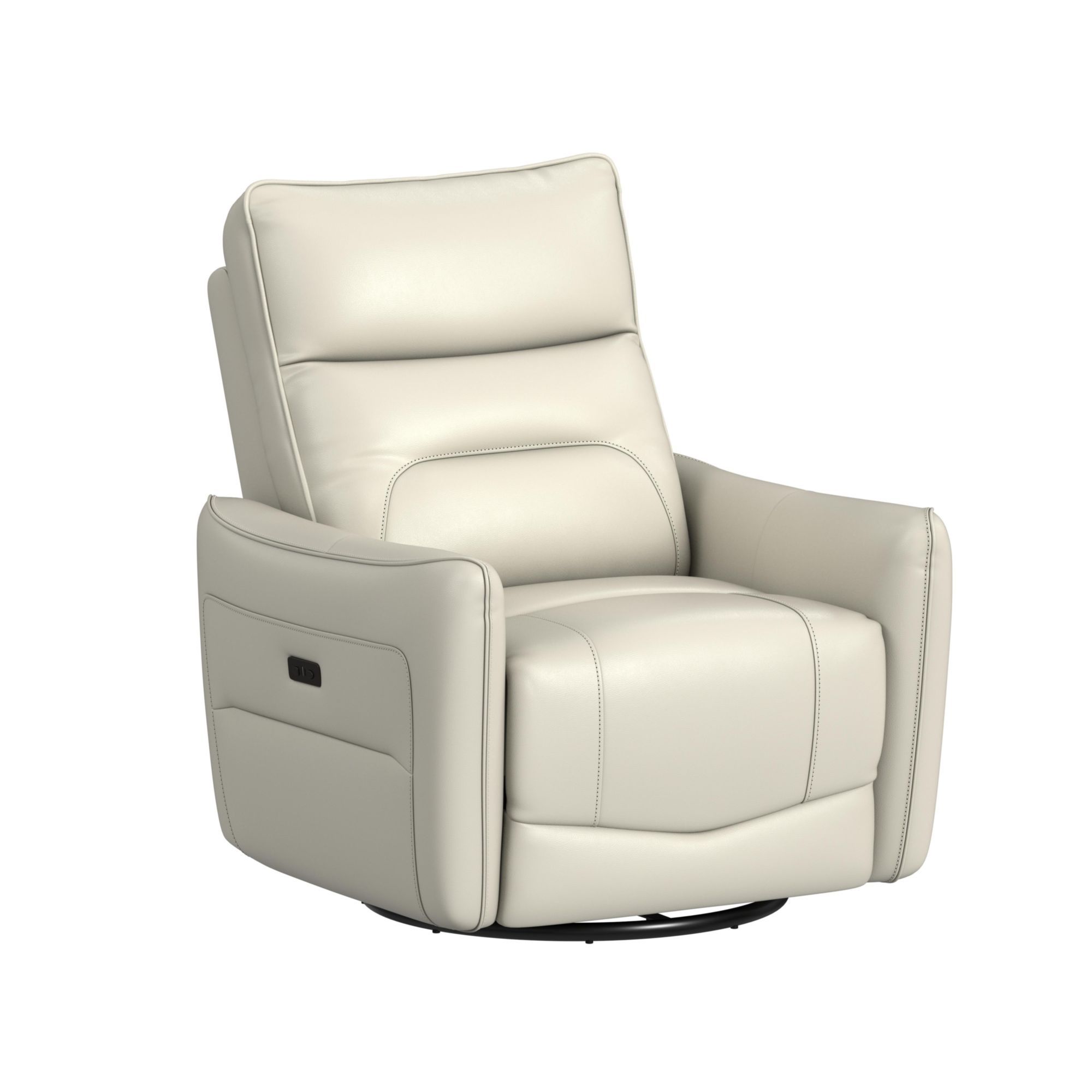 Deco - P1 Recliner With Glider And Swivel - Del Mar Cream