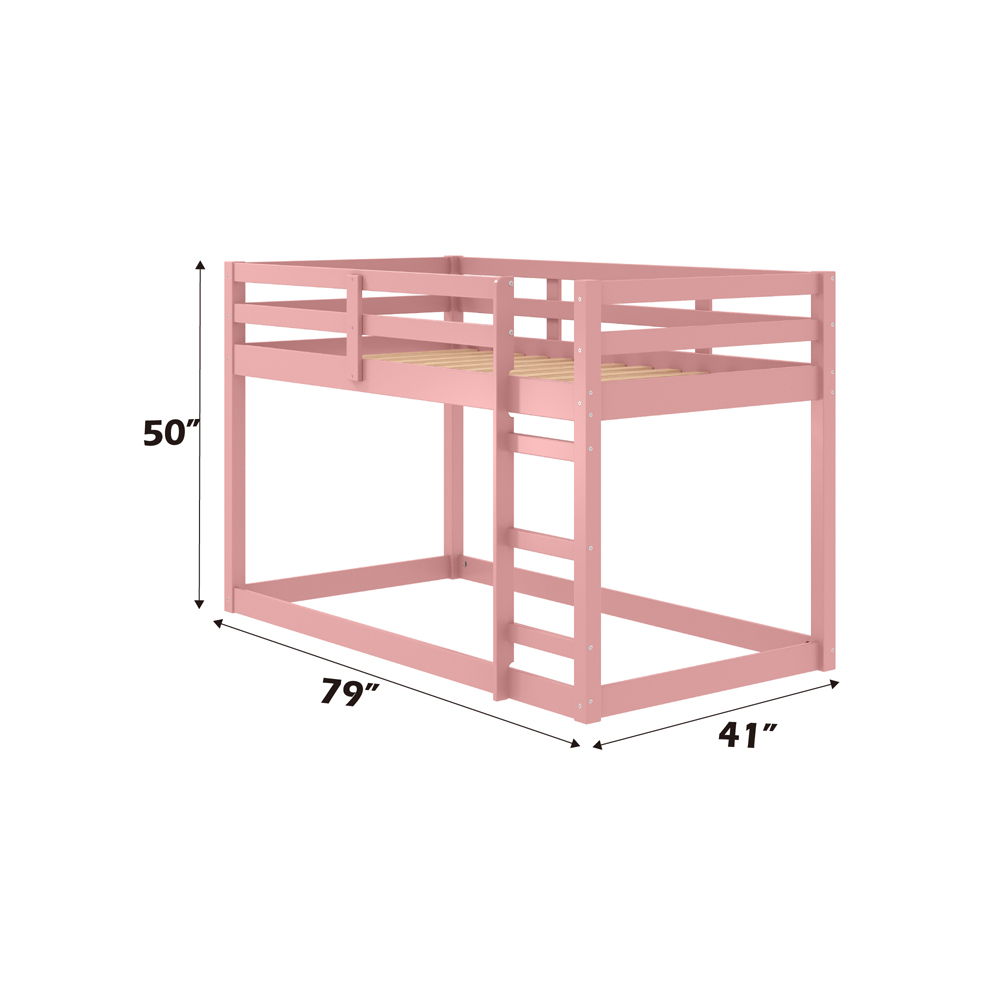 Gaston II - Twin Loft Bed - Pink, pink, view 3