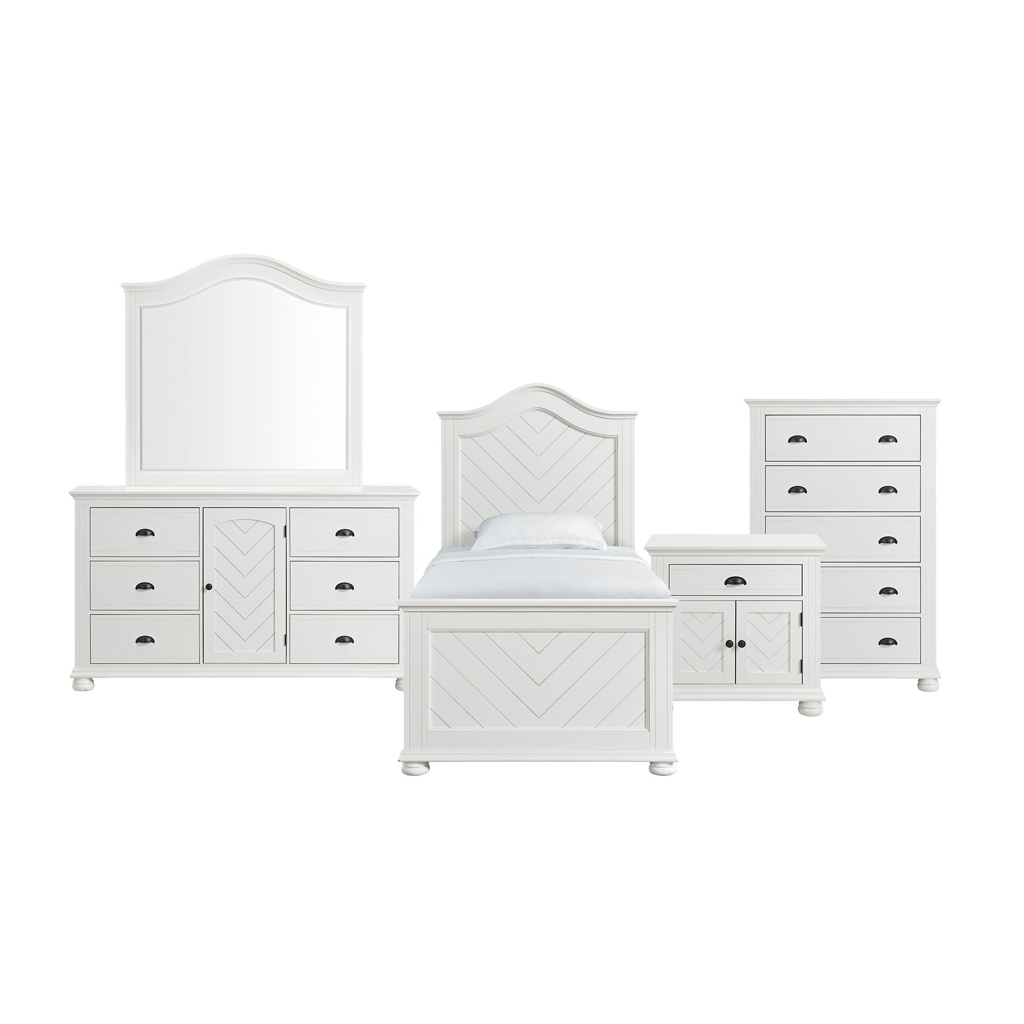 Twin · 5 Pc · Bedroom Set