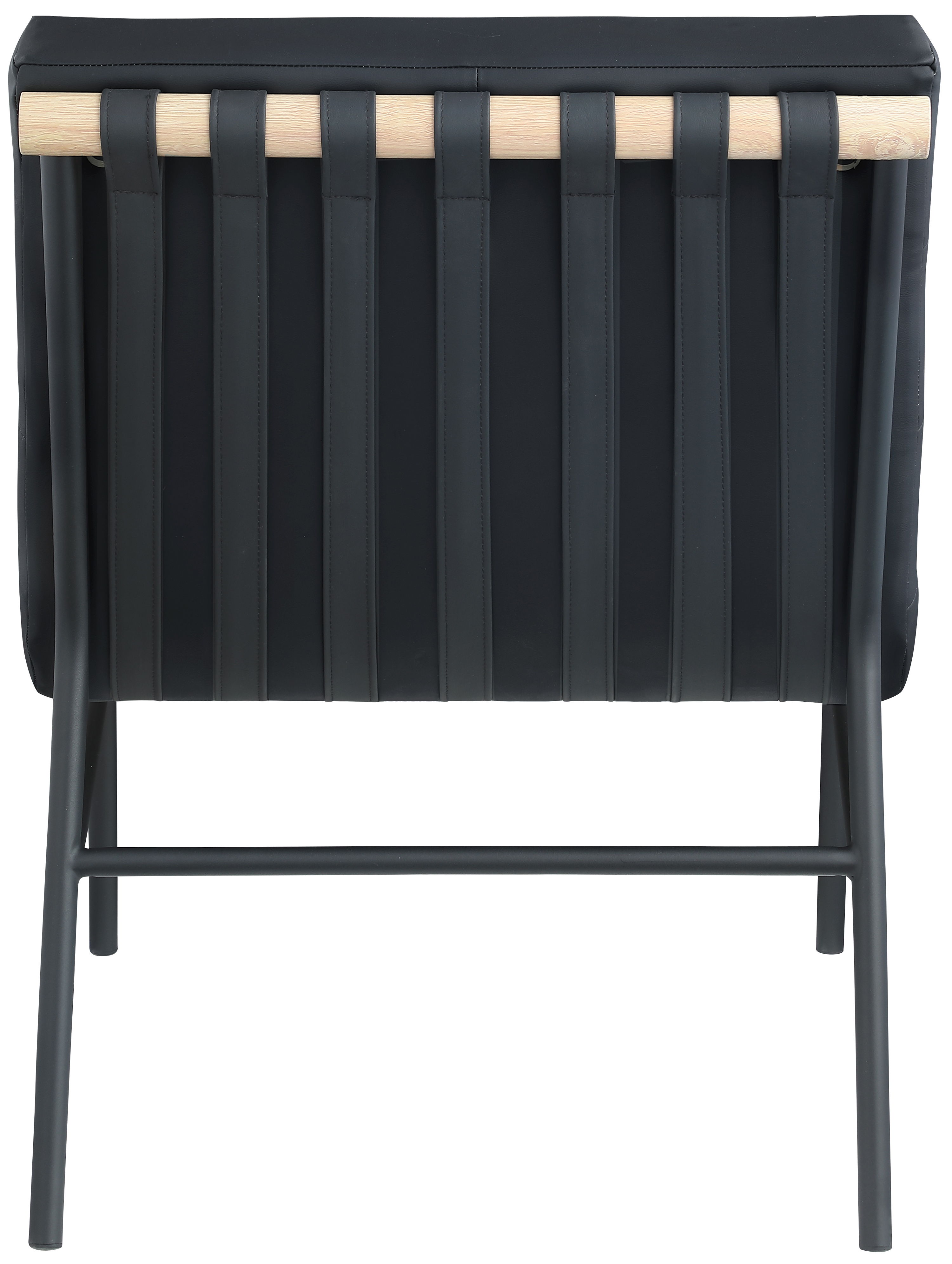 Burke - Faux Leather Accent Chair - Black
