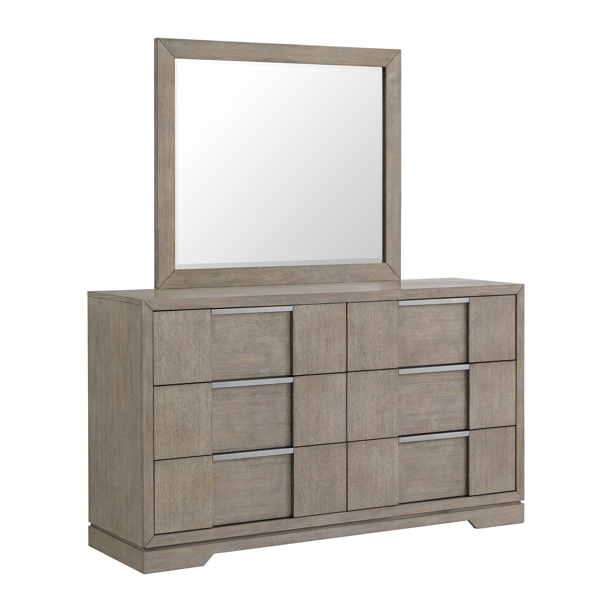 Dresser And Mirror Set