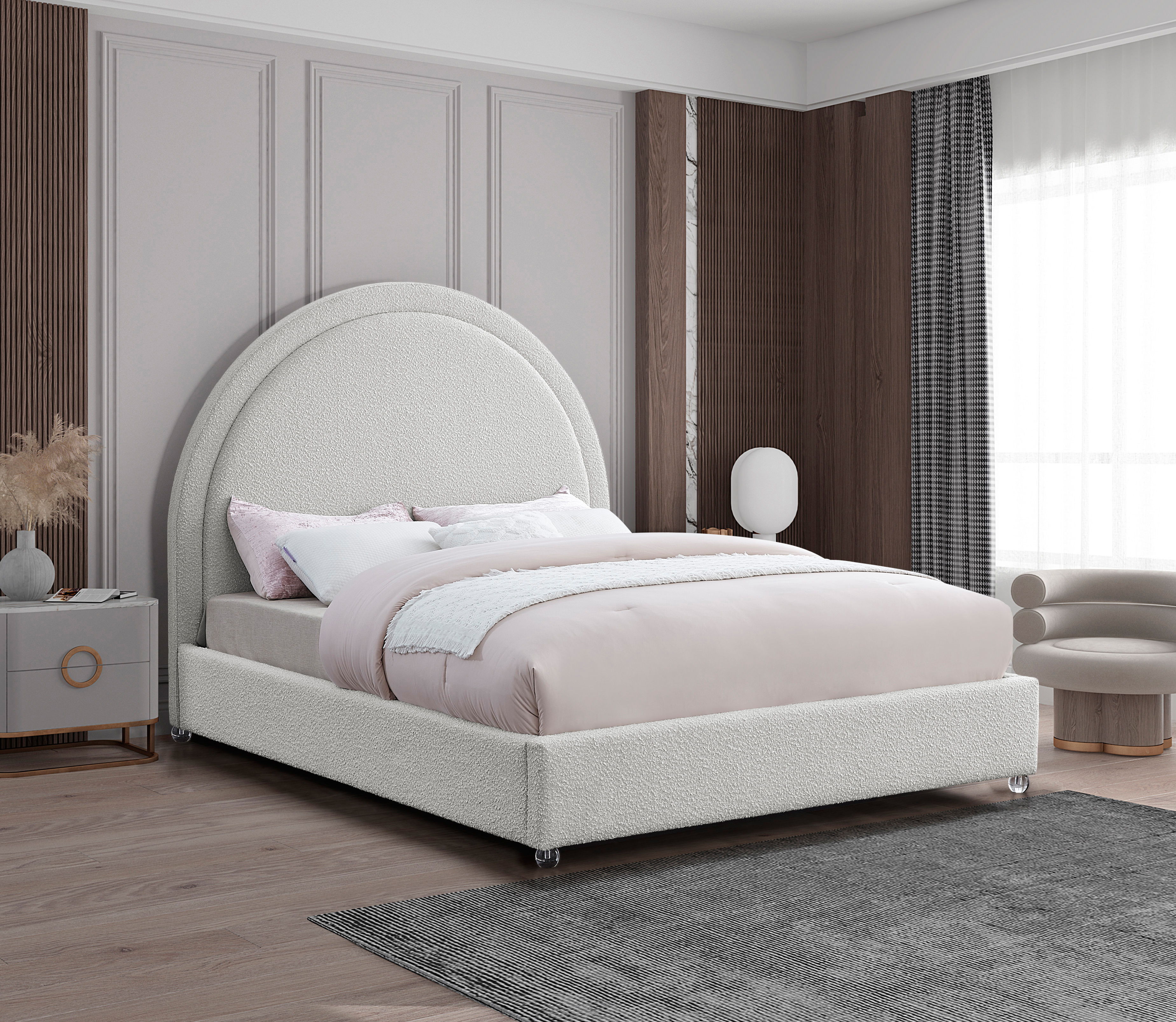 Milo - Queen Bed - Cream