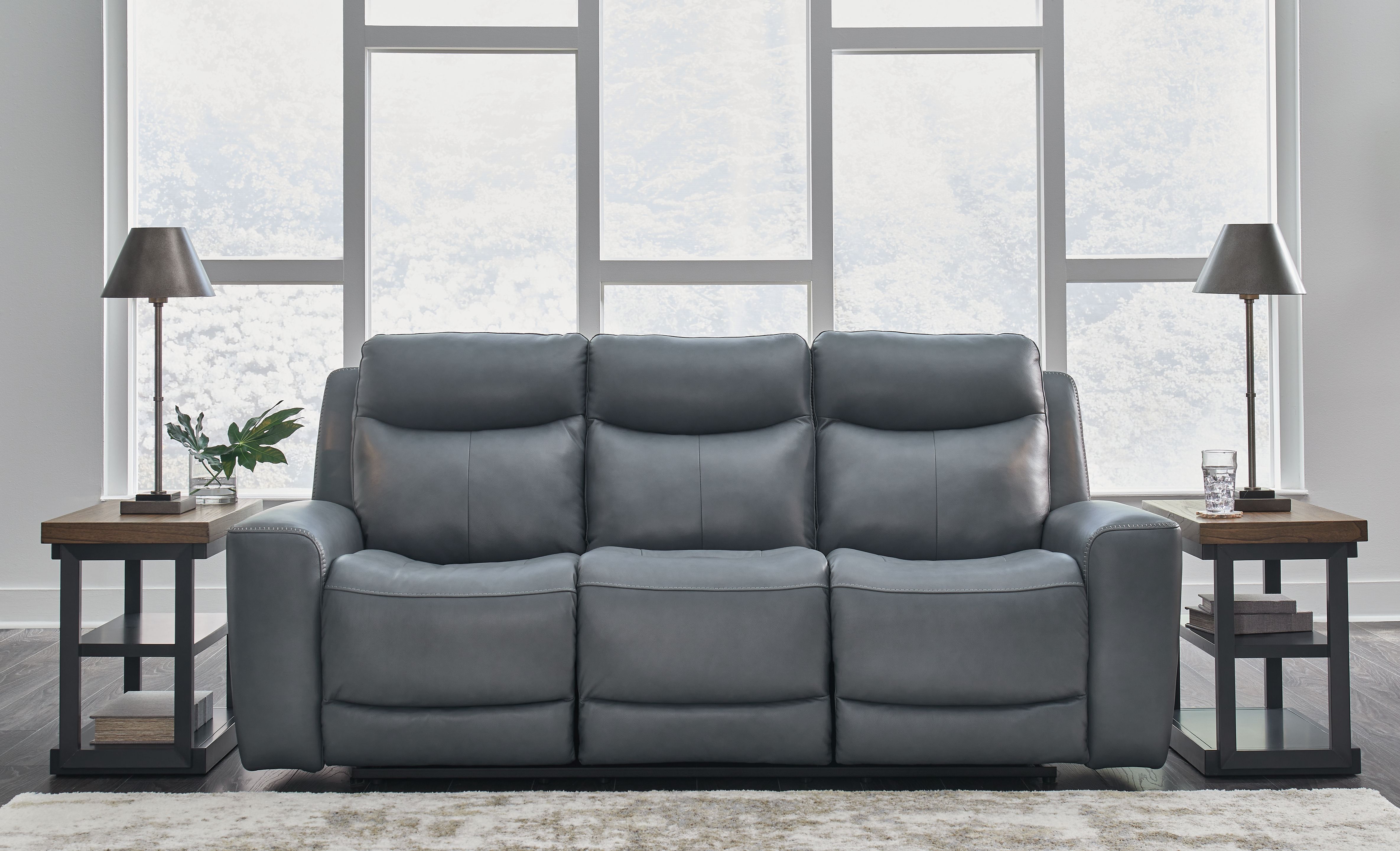 Ashley Mindanao PWR REC Sofa with ADJ Headrest