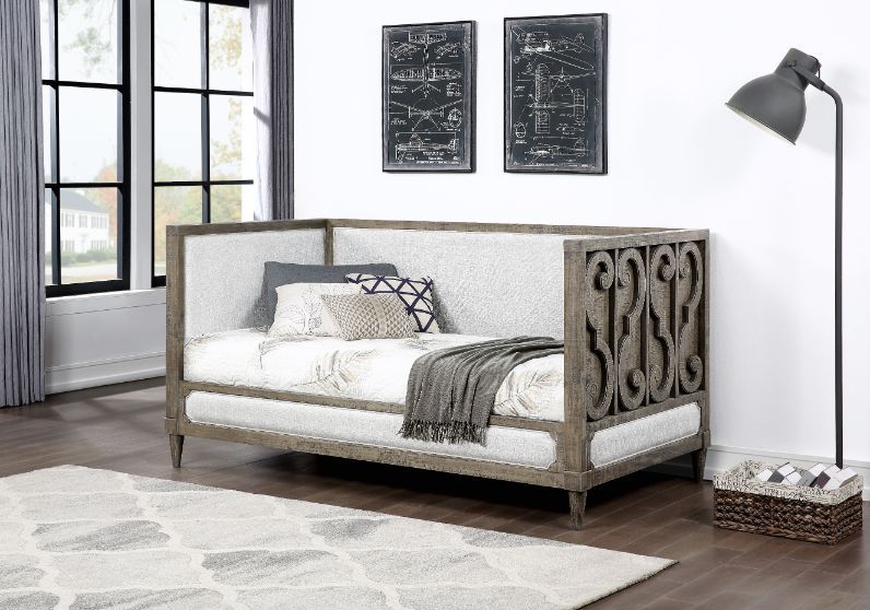 Artesia - Twin Daybed - Tan Fabric & Salvaged Natural, beige, view 5