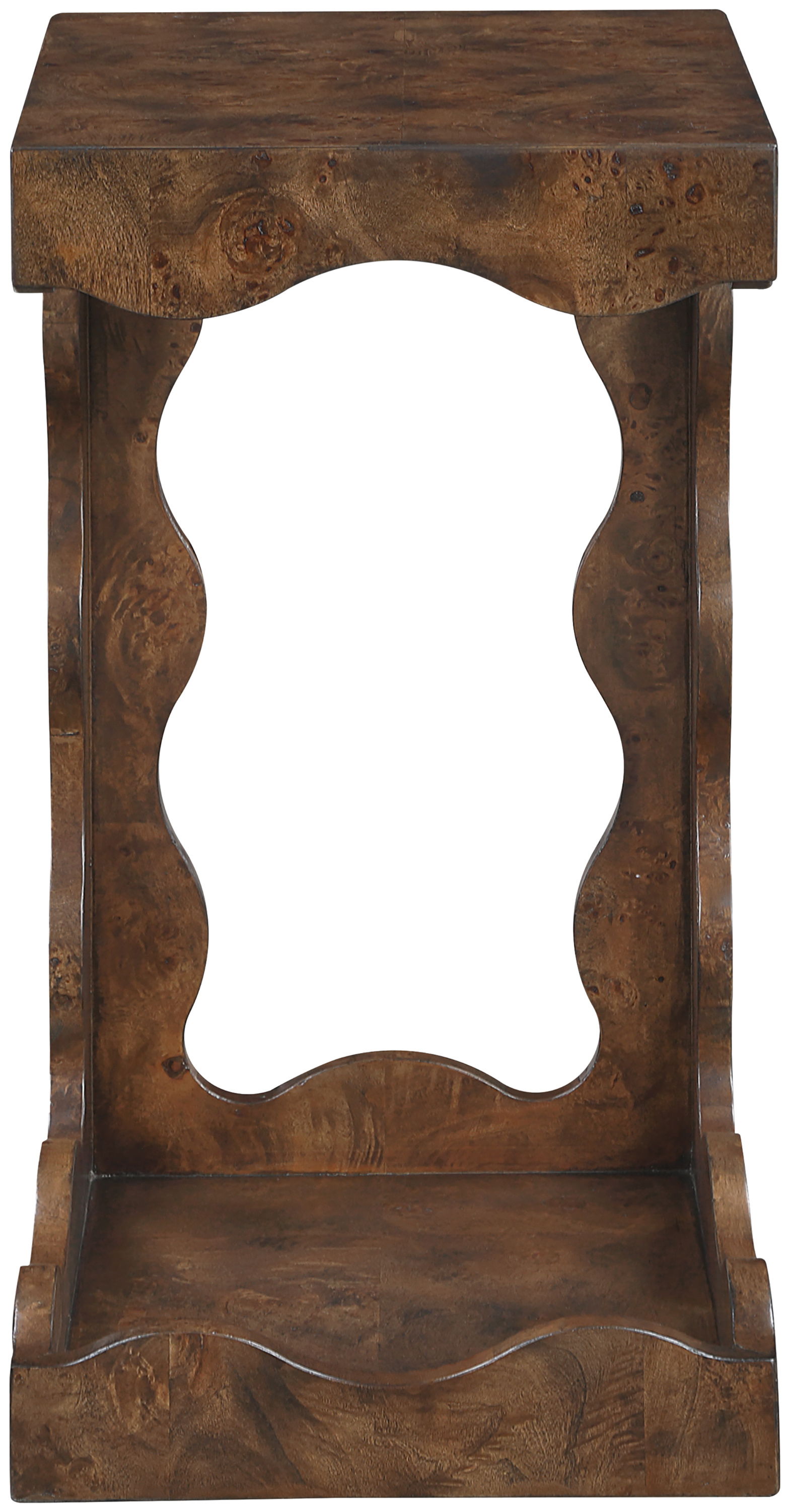 Vassa - Burl Veneer End Table - Brown