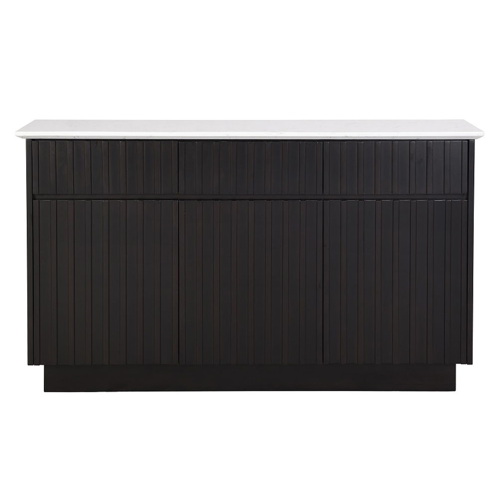 Jaramillo - Server - Engineering Marble Top & Black, black, view 4