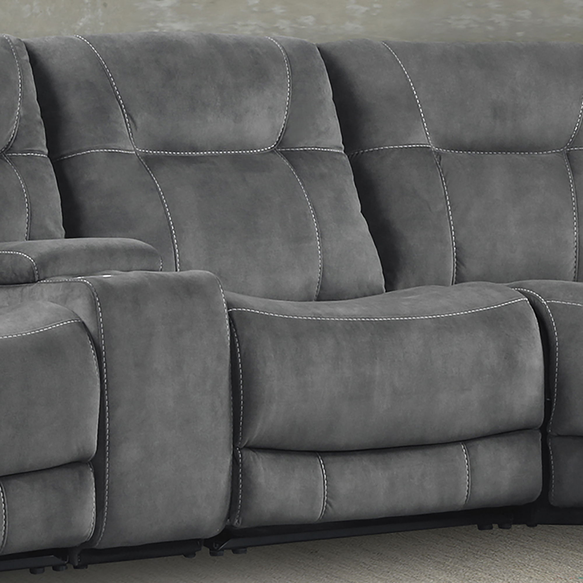 Parker House Cooper - Manual Armless Recliner - Shadow Grey
