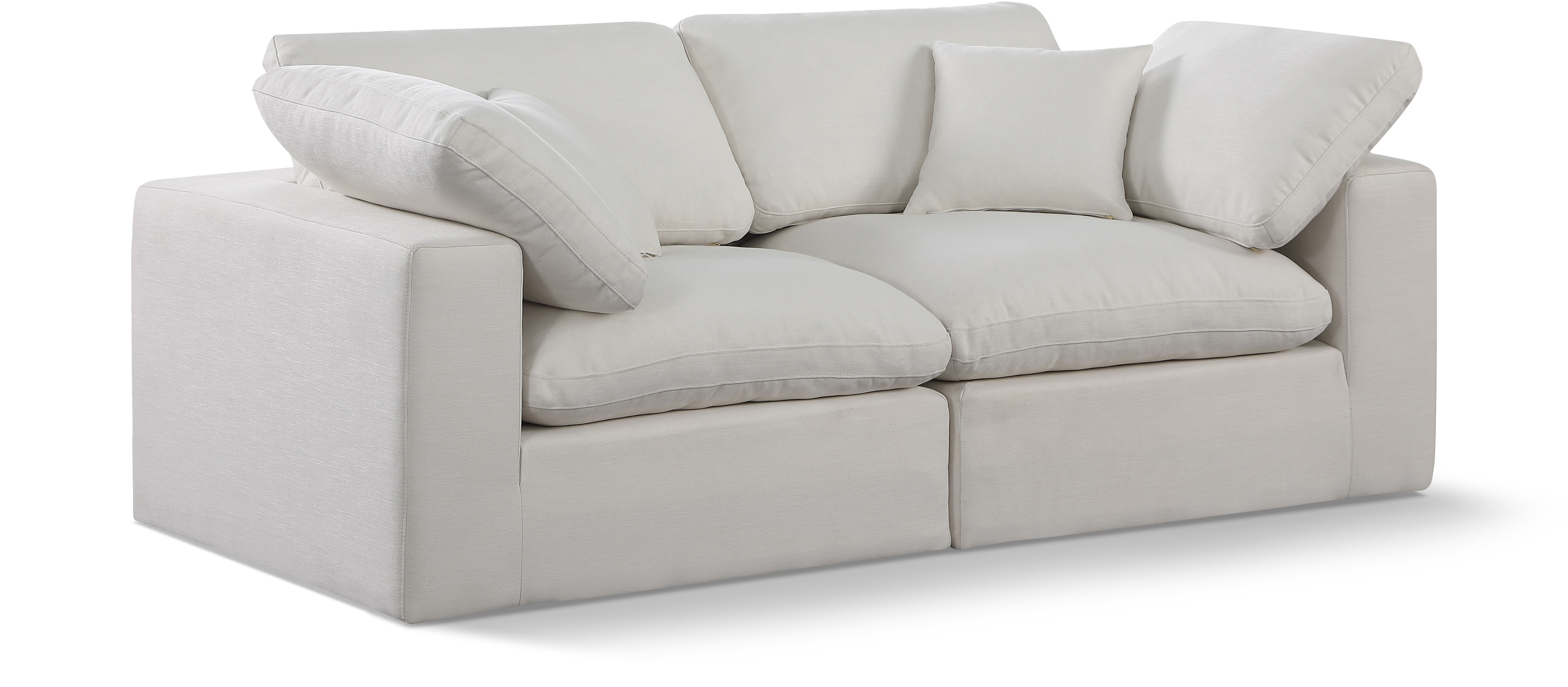 Comfy - Linen Modular Sofa 2 Seats - Cream